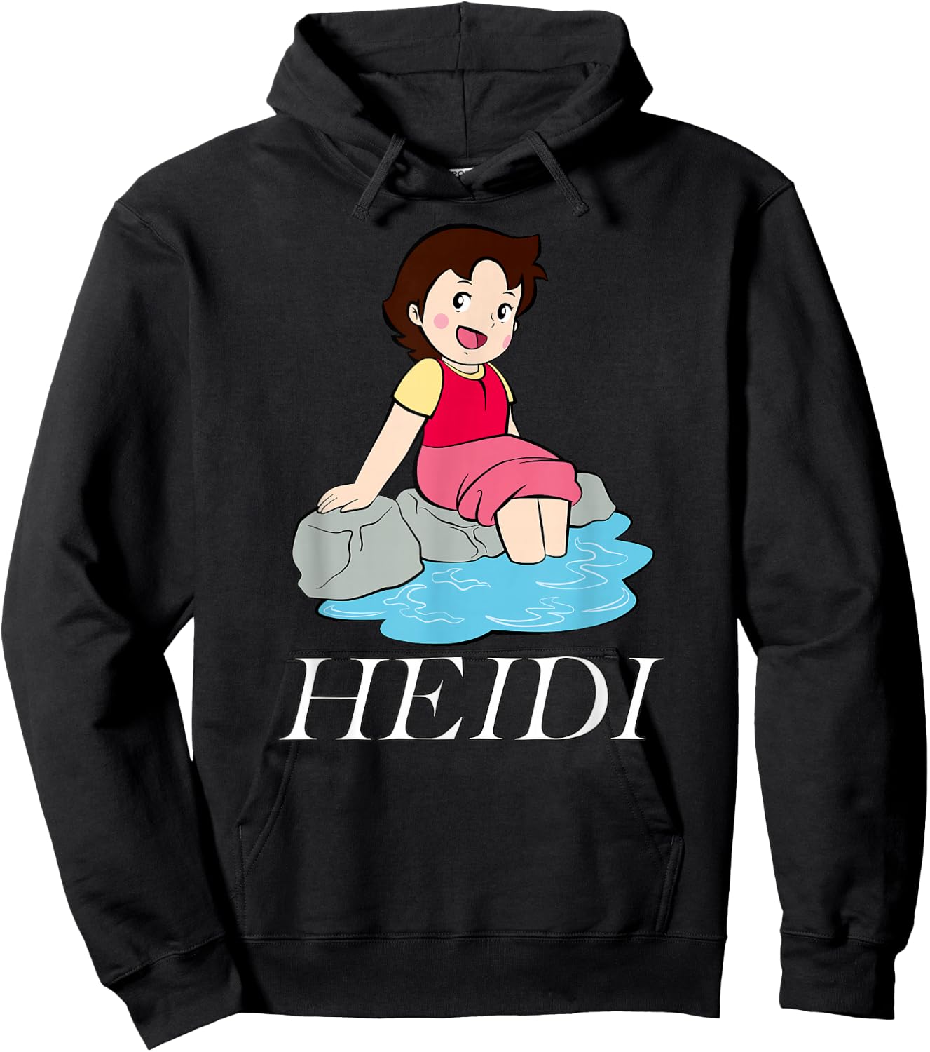 with Logo Heidi am Wasser Cartoon TV Series, black Hoodie - Hoodie | Black