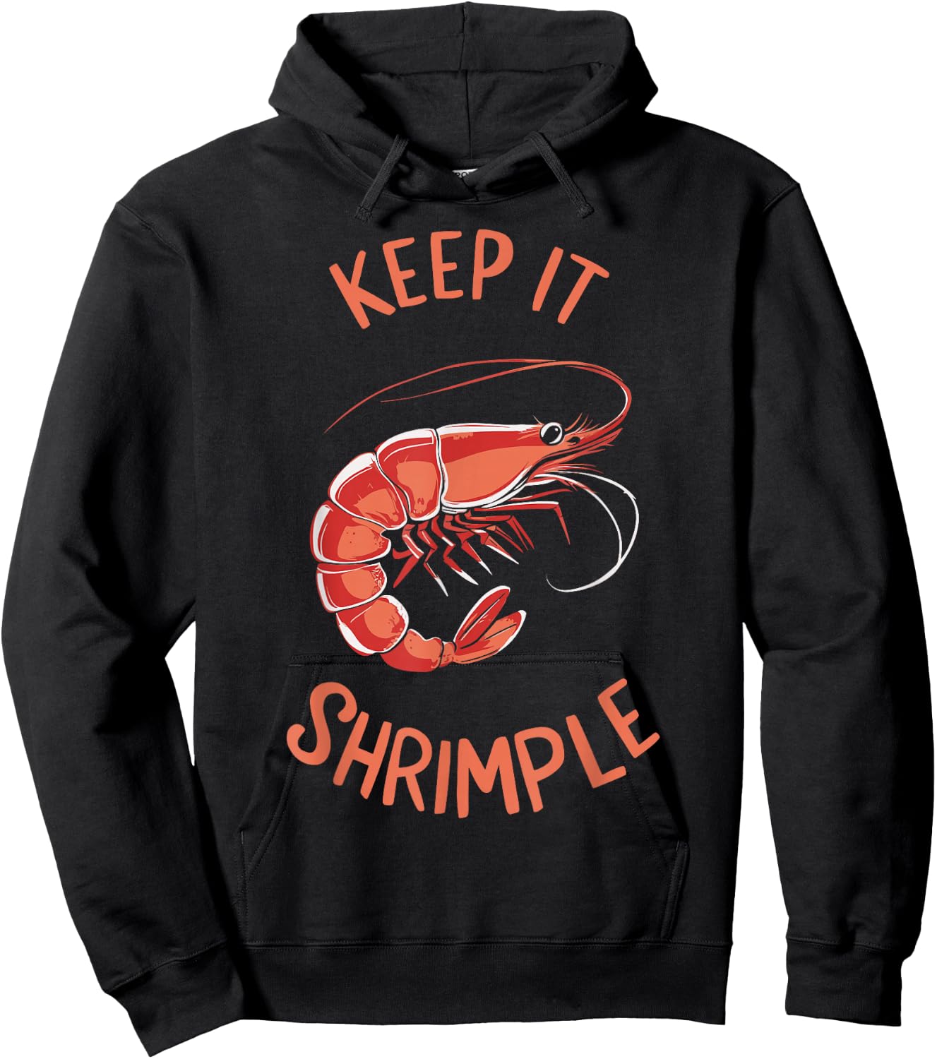 Keep It Shrimple Hoodie - Hoodie | Black