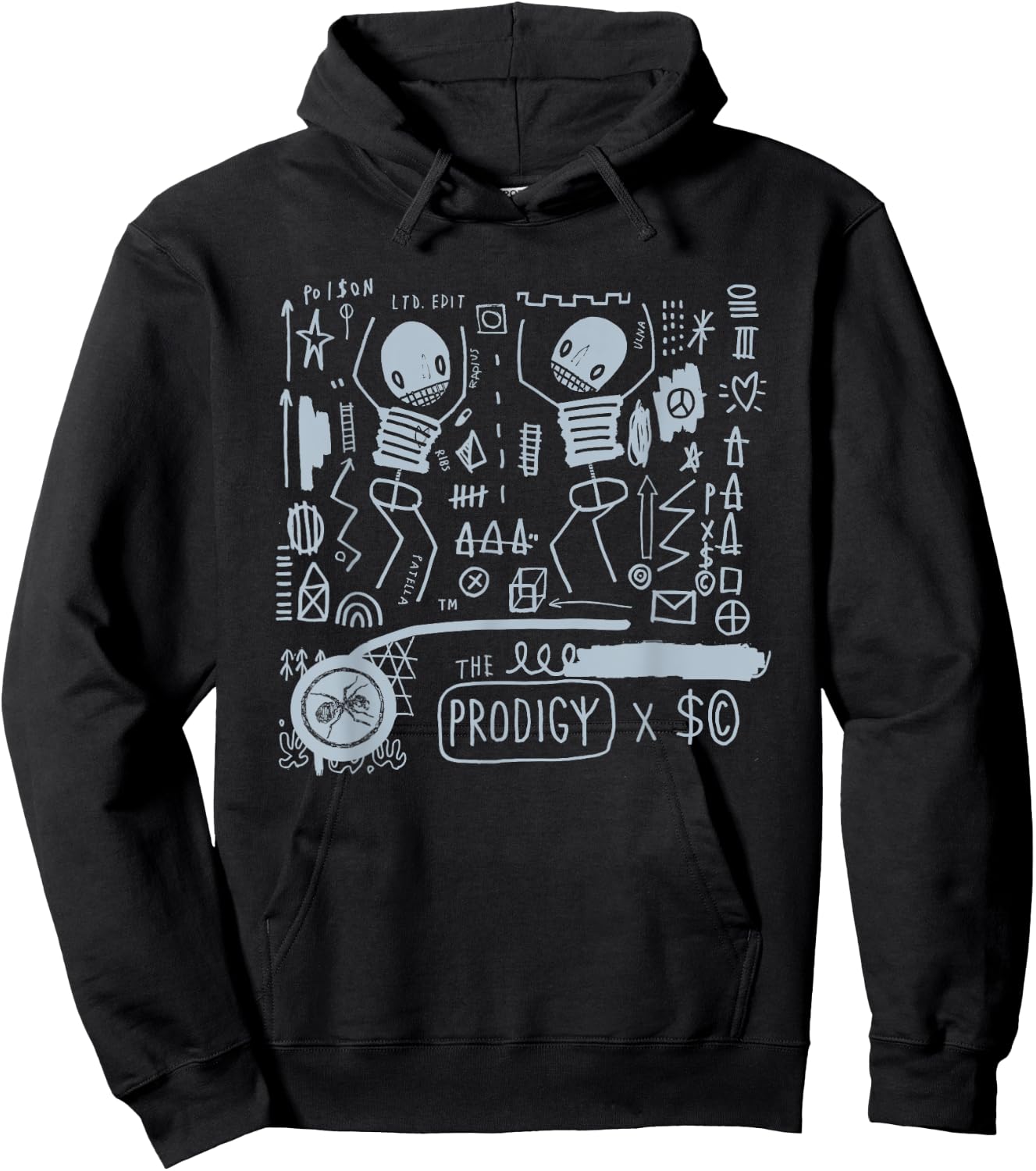 The Prodigy X Skeleton Cardboard Hoodie - Hoodie | Black
