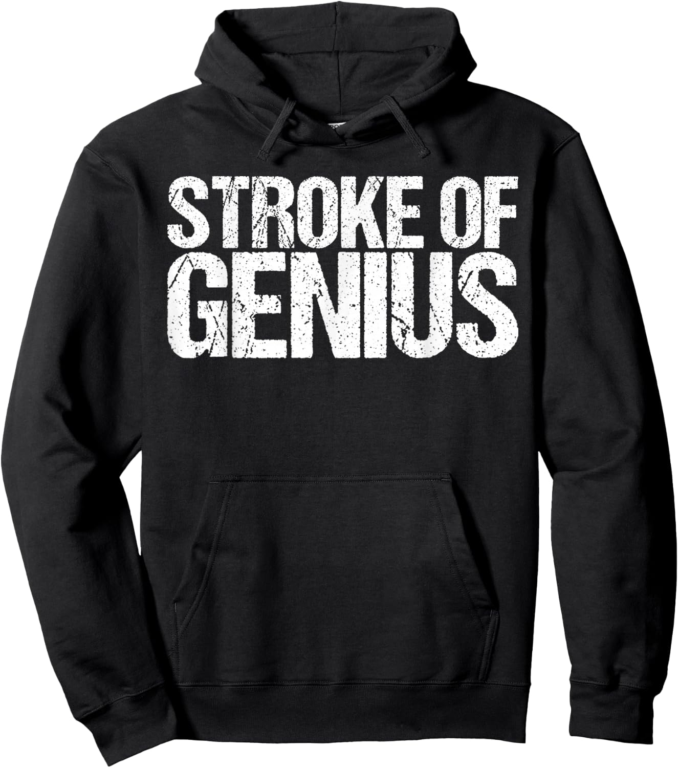 Stroke of Genius Funny Kayaking Shirt Hoodie - Hoodie | Black