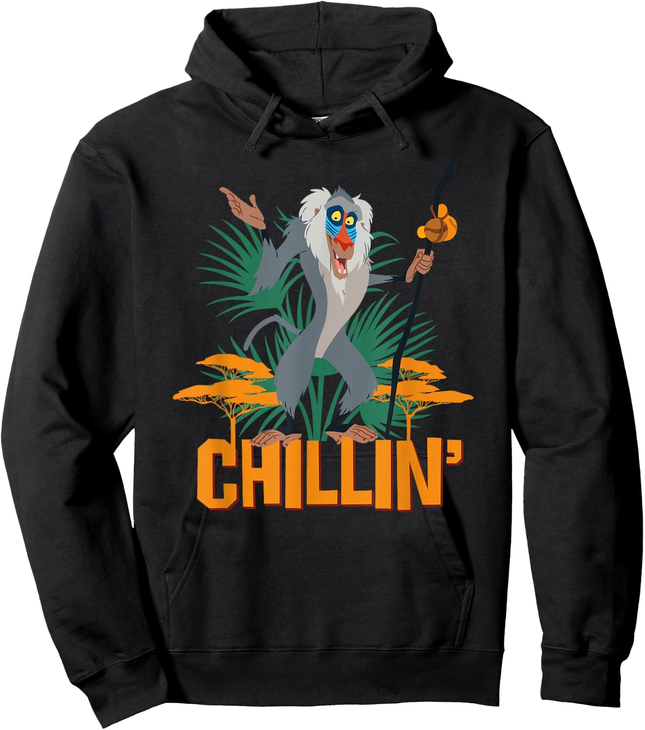 Disney The Lion King Rafiki is Chillin’ Hoodie - Hoodie | Black