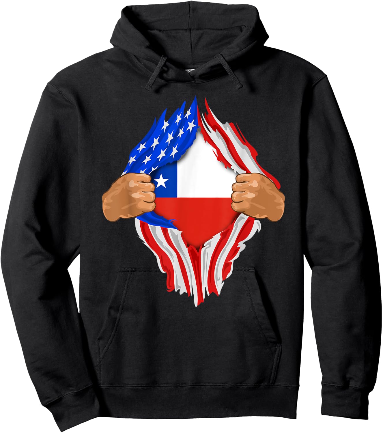 Chilean Blood Inside Me | Chile Flag Gift Hoodie - Hoodie | Black