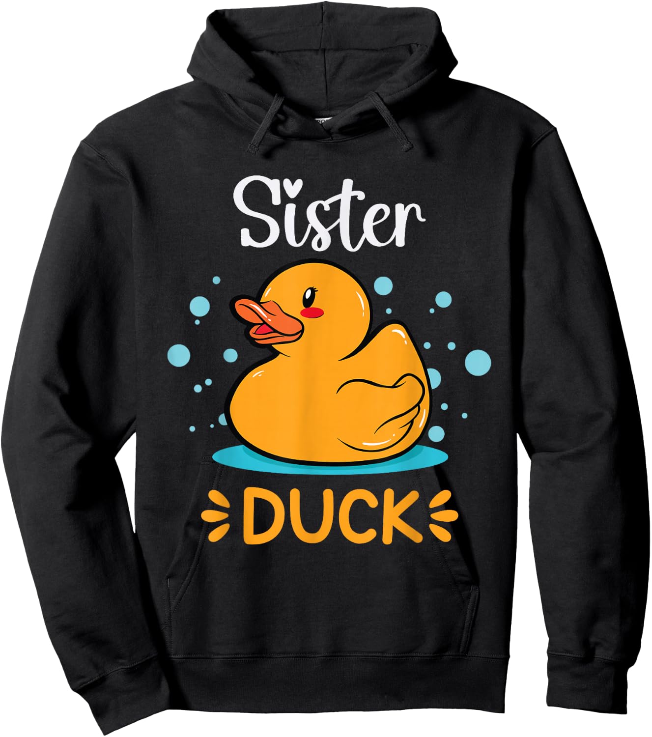 Rubber Duckies Sister Duck Rubber Duck Hoodie - Hoodie | Black