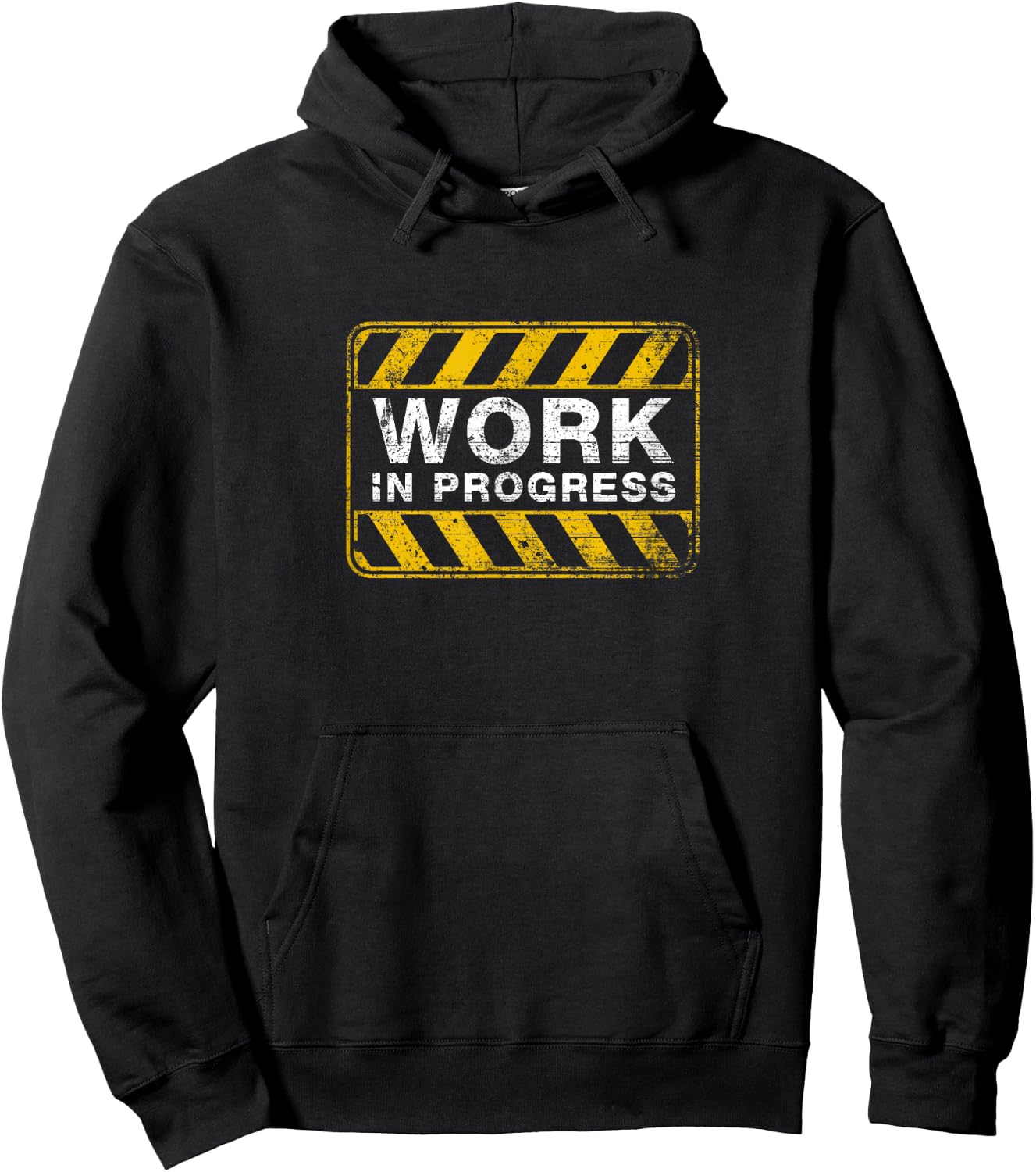 Funny Work In Progress Fitness Exercise Workout Hoodie - Hoodie | Black