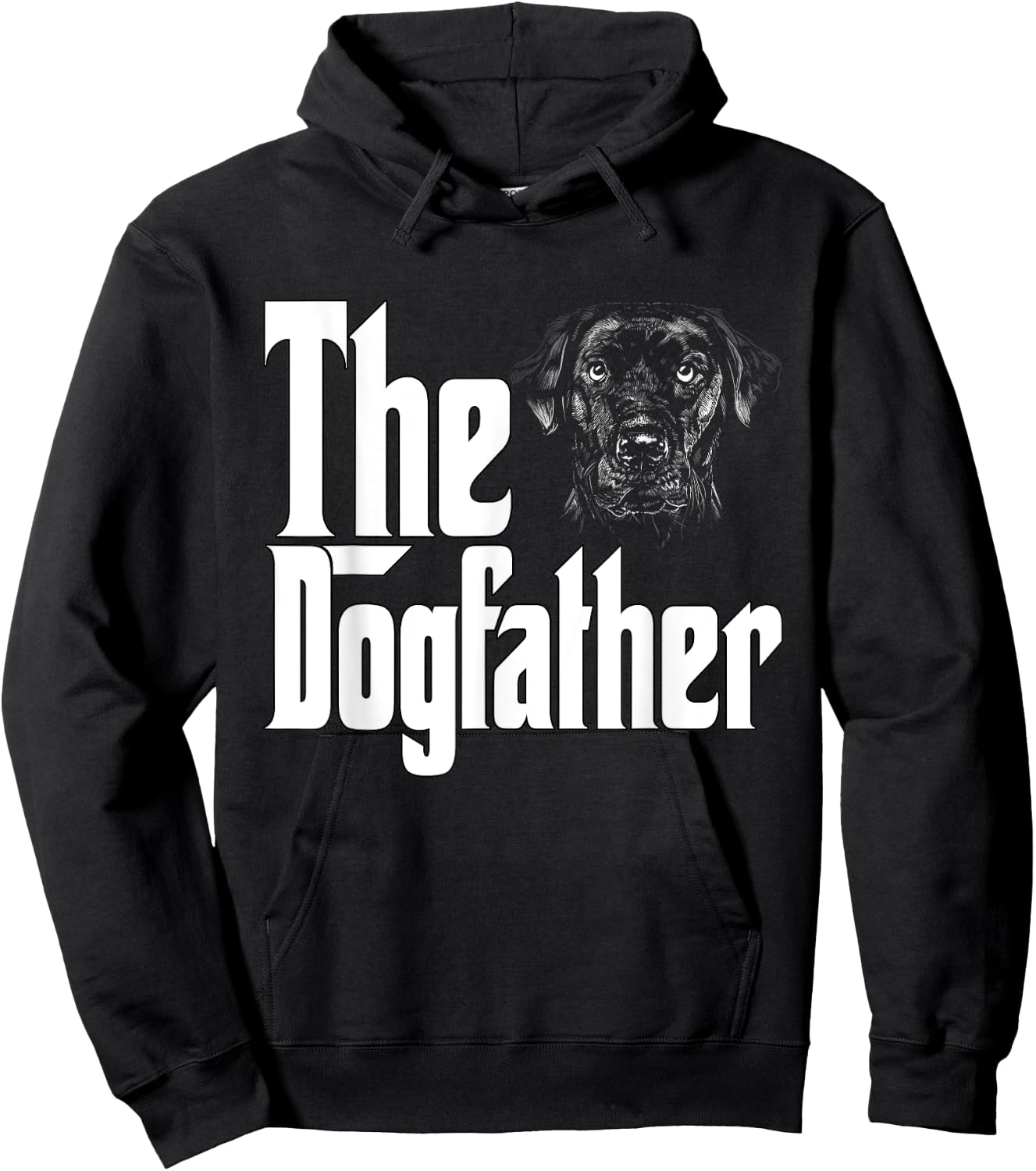 Labrador Retriever Dog Dad Dogfather Dogs Daddy Father Women Hoodie - Hoodie | Black