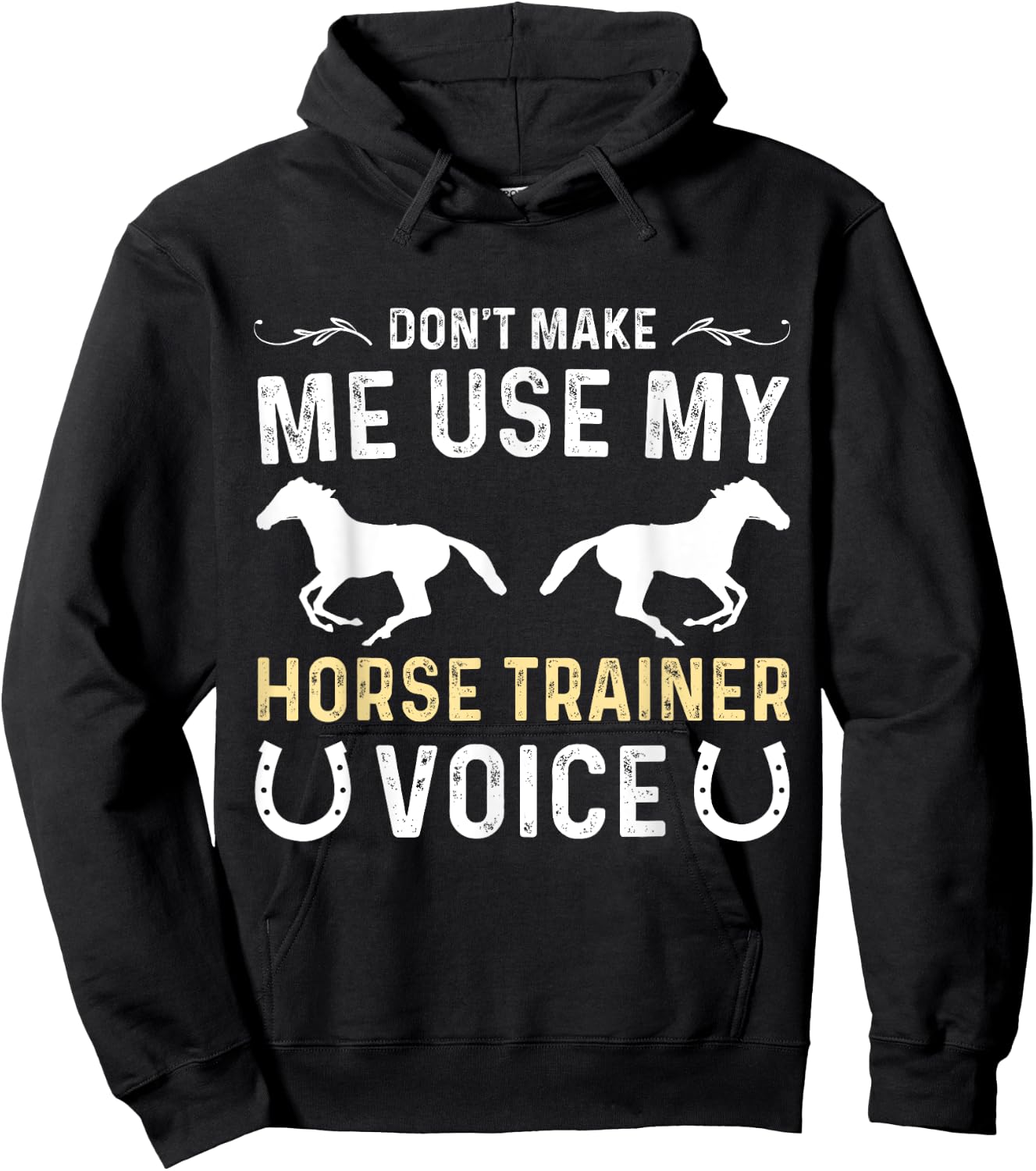 Funny horse trainer assistant thank you equestrian trainer Hoodie - Hoodie | Black