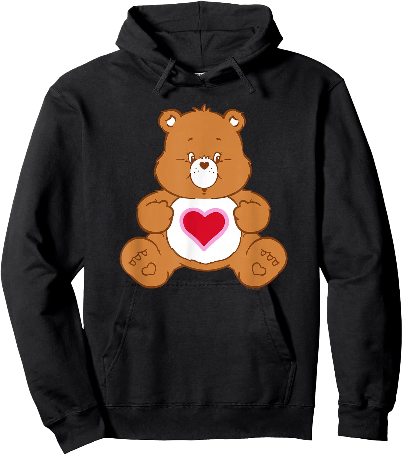 Care Bears Vintage Tenderheart Bear Big Hug Portrait Hoodie - Hoodie | Black