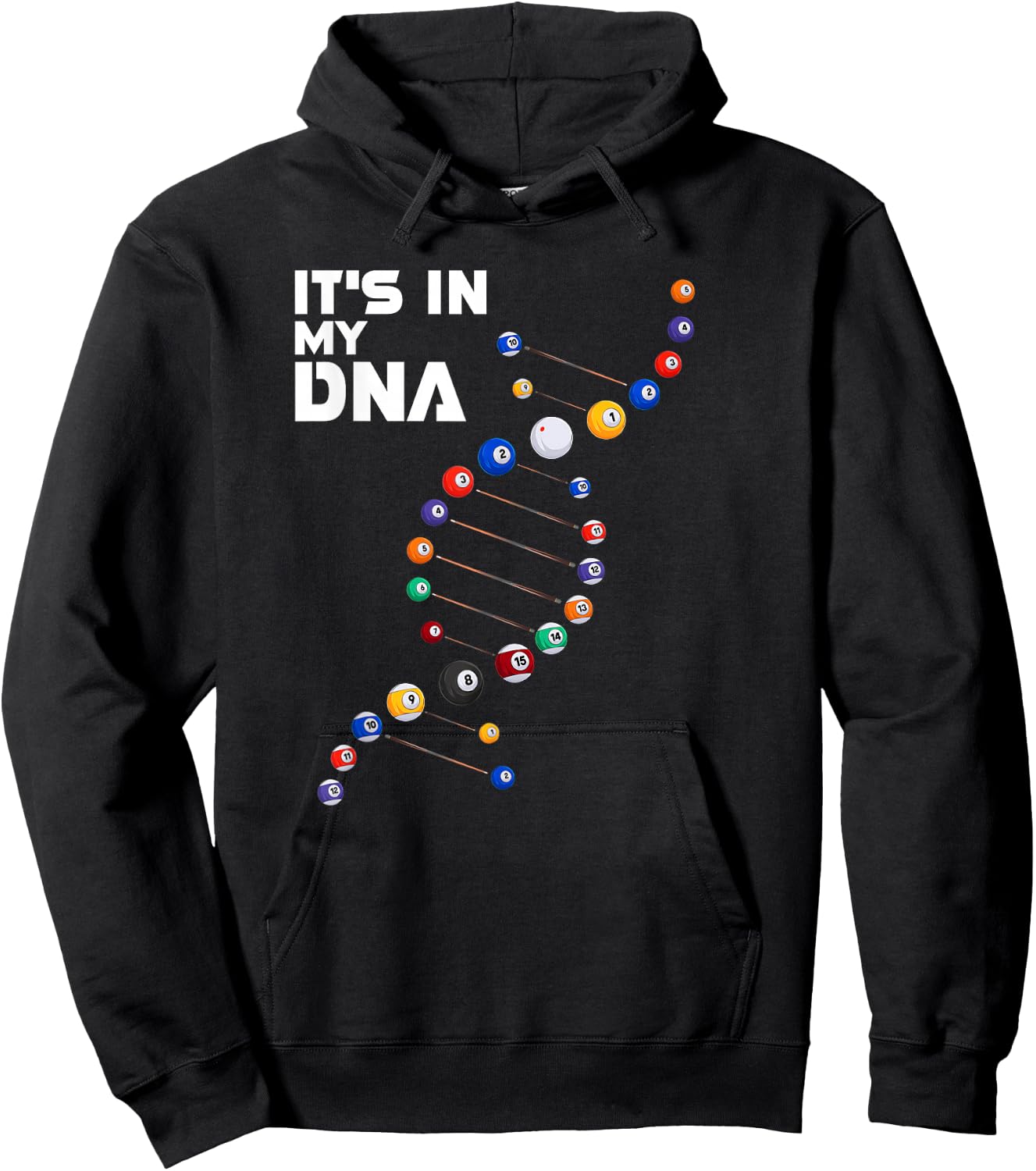 It's in My DNA - Pool Billiard Small Hoodie - Hoodie | Black