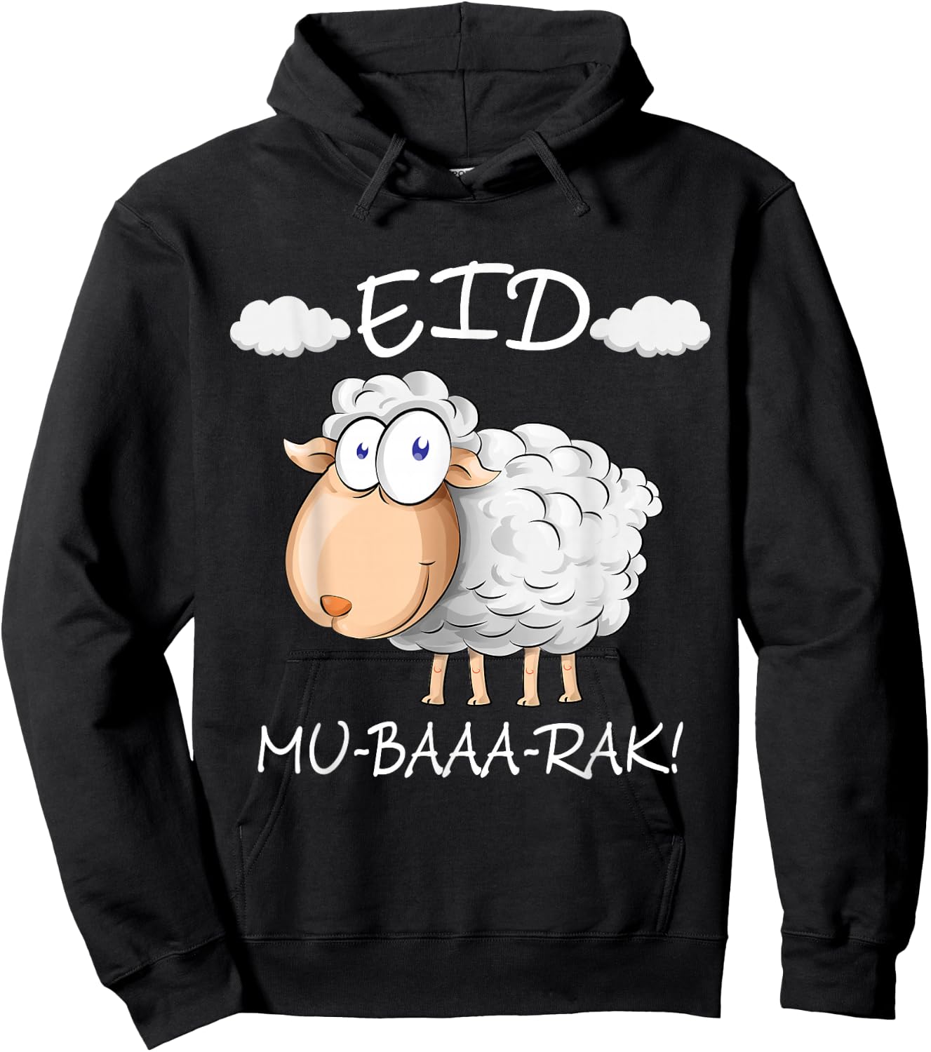 Eid Al-Adha Eid Mubarak Happy Eid Day Muslim eid 2025 kids Hoodie - Hoodie | Black