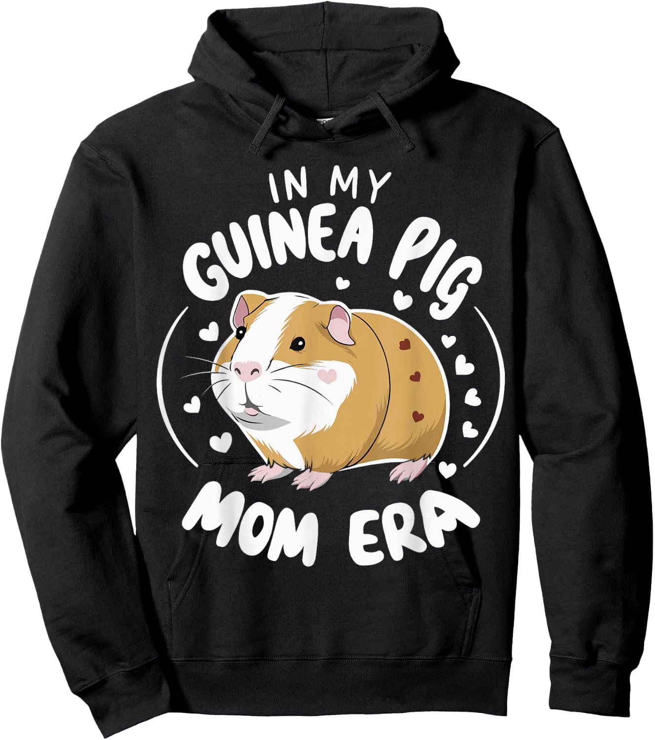 In My Guinea Pig Mom Era Hoodie - Hoodie | Black
