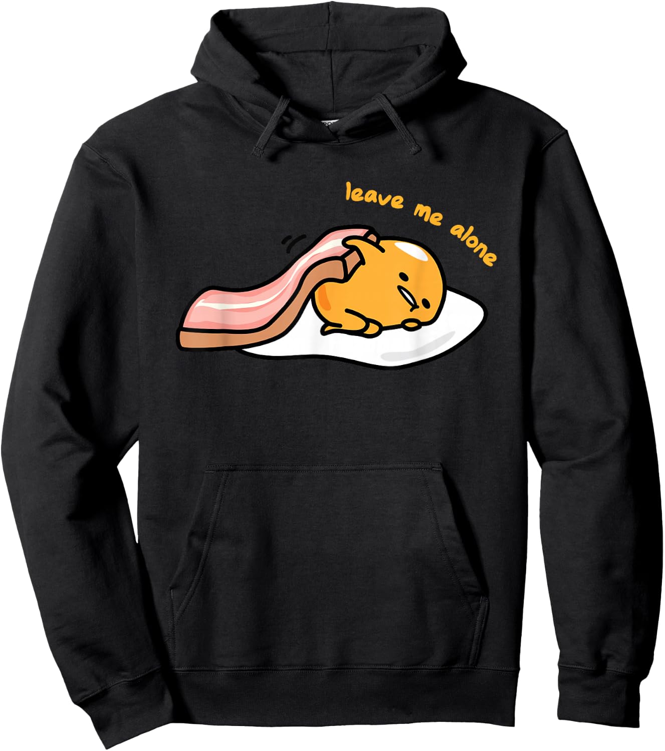 Gudetama Leave Me Alone Shirt Hoodie - Hoodie | Black