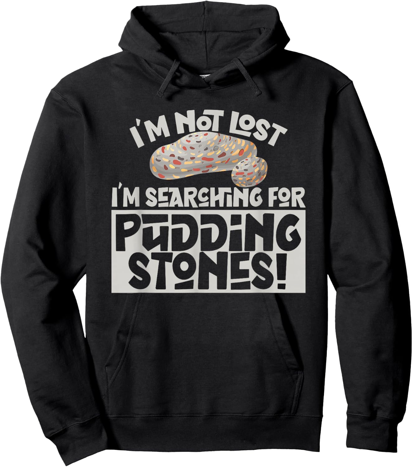 Rock Collector Pudding Stone Hoodie - Hoodie | Black