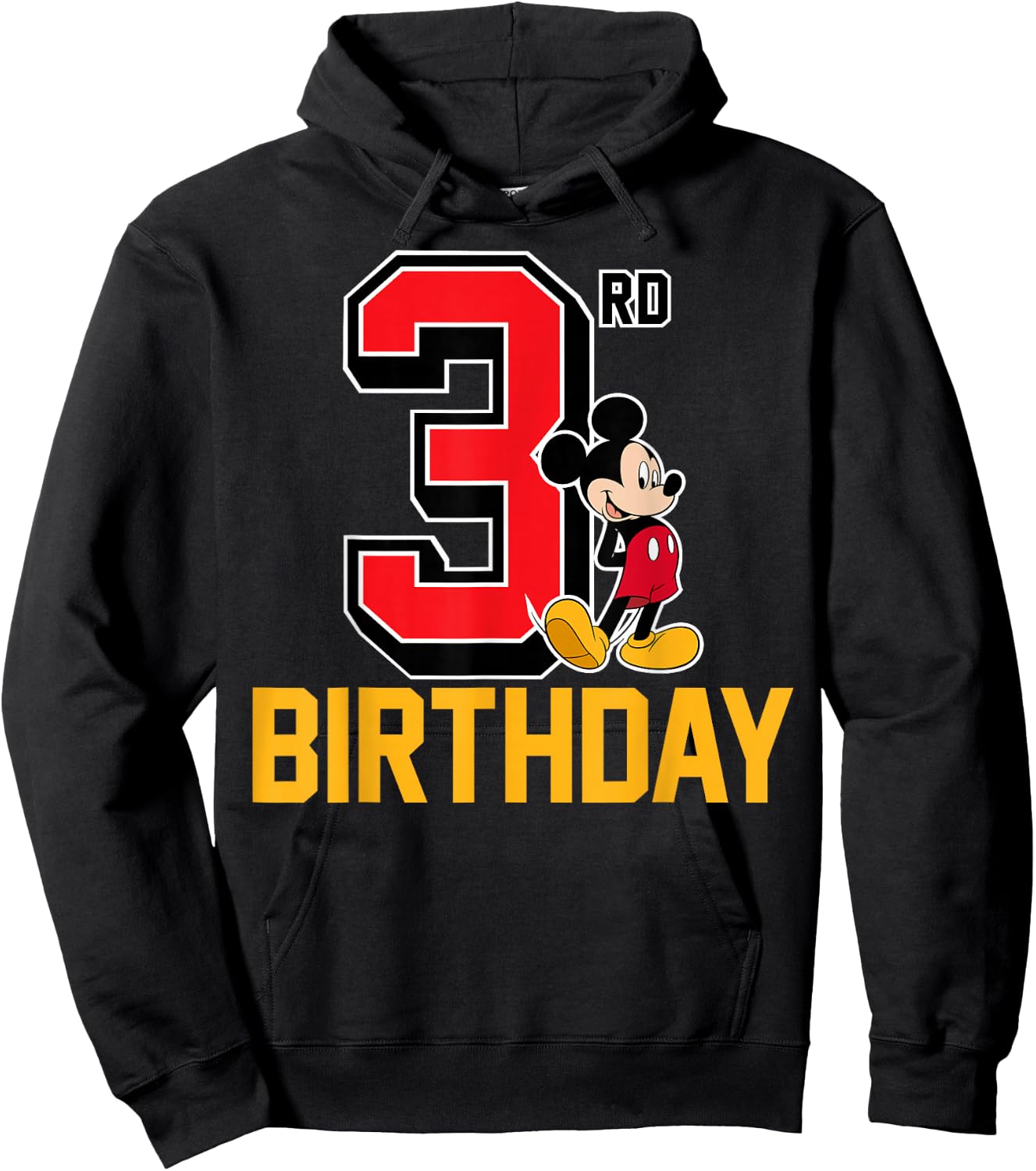 Disney - Mickey Mouse My 3rd Birthday Hoodie - Hoodie | Black