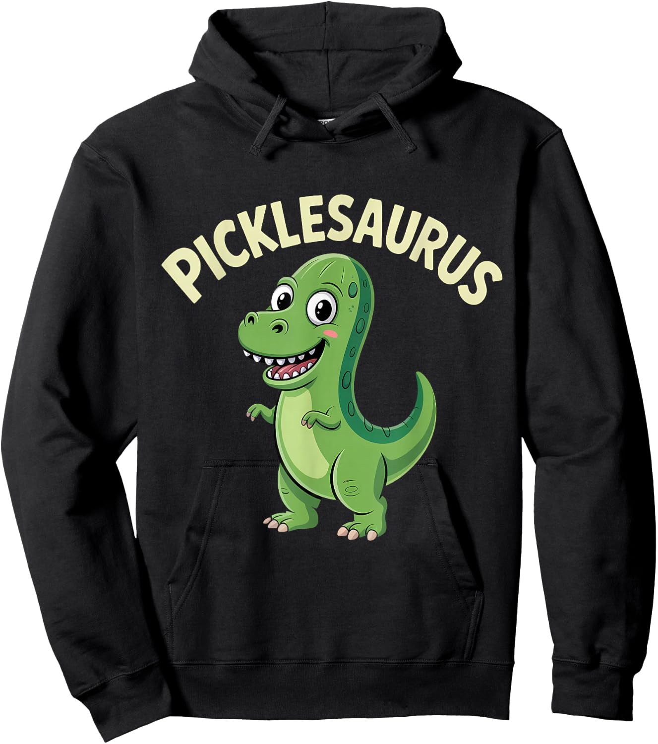Pickle Dinosaur T-Rex Dill Cucumber Pickling Funny Pickle Hoodie - Hoodie | Black