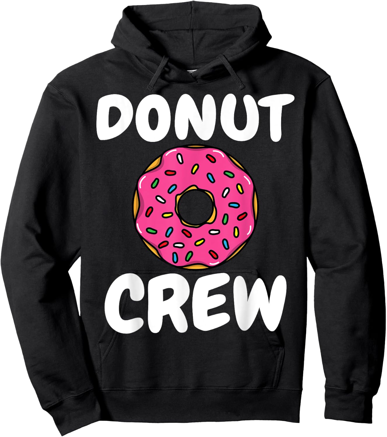 Funny Donut Women Doughnut Sprinkles Donut Lover Hoodie - Hoodie | Black