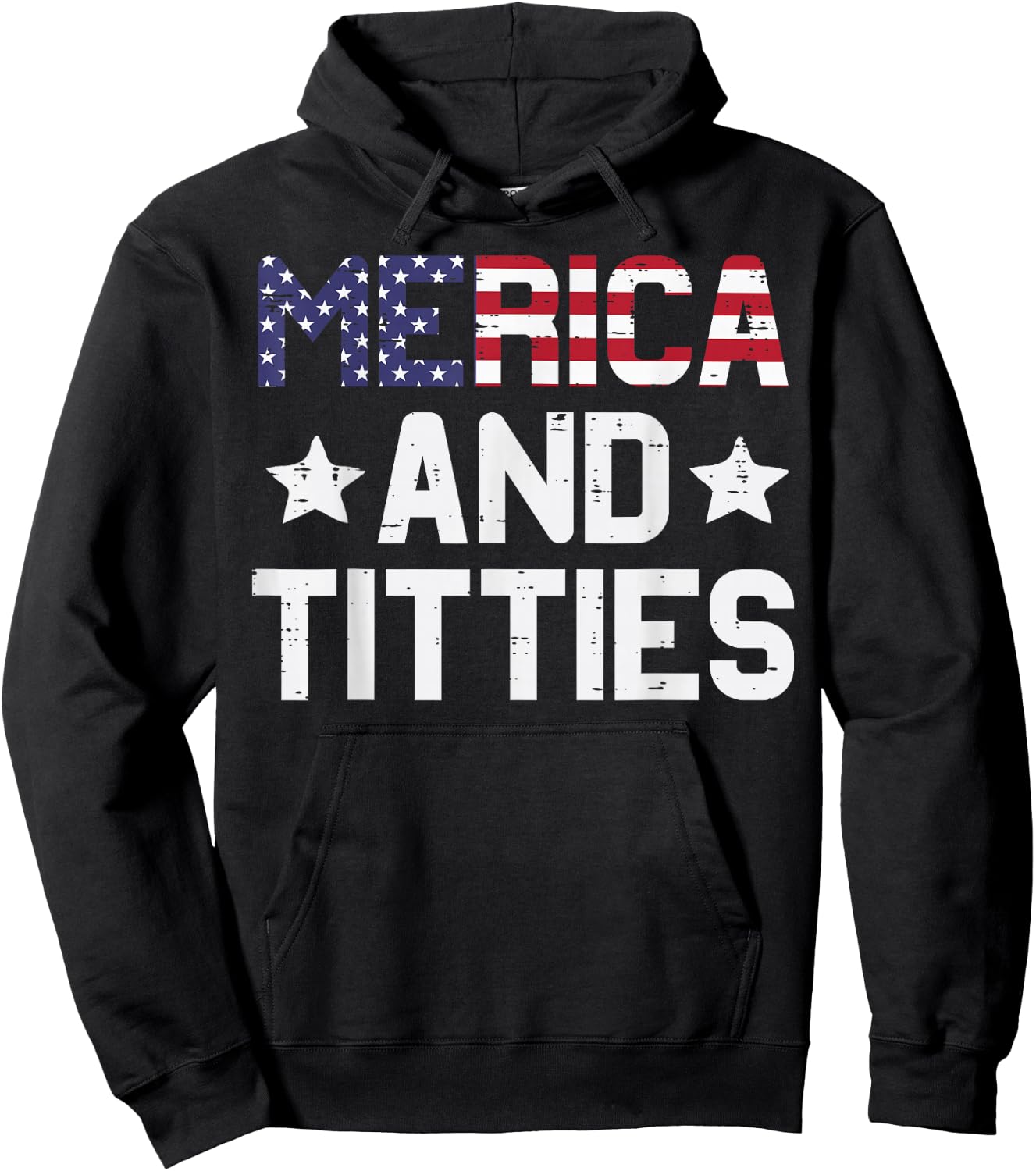 4th Of July Merica And Funny Patriotic Adult Humor Women Men Hoodie - Hoodie | Black
