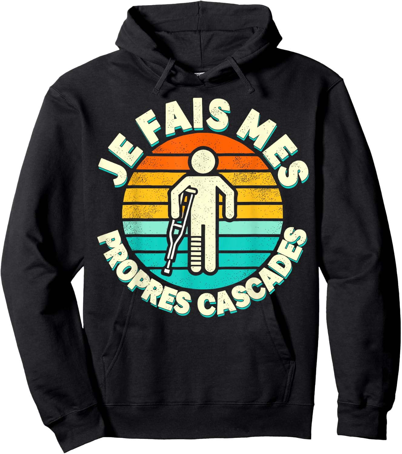Je Fais Mes Opres Waterfalls Gift Get Well Well , Black, S Hoodie - Hoodie | Black