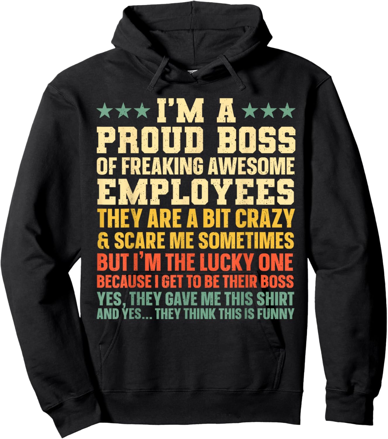 Funny Boss Art Women Dad Mom Boss Appreciation Day Hoodie - Hoodie | Black