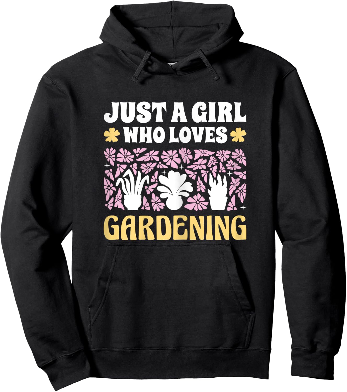 Just A Girl Who Loves Gardening Girls Gardening Hoodie - Hoodie | Black