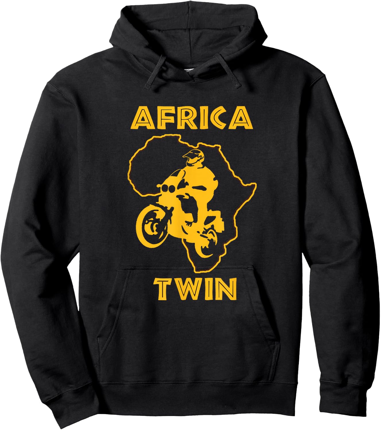 AFRICA TWIN Shirt. Motorcycle touring trail riding Hoodie - Hoodie | Black