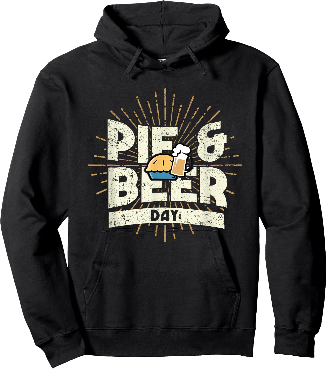 Pioneer Day Pie and Beer Day Utah Funny Hoodie - Hoodie | Black