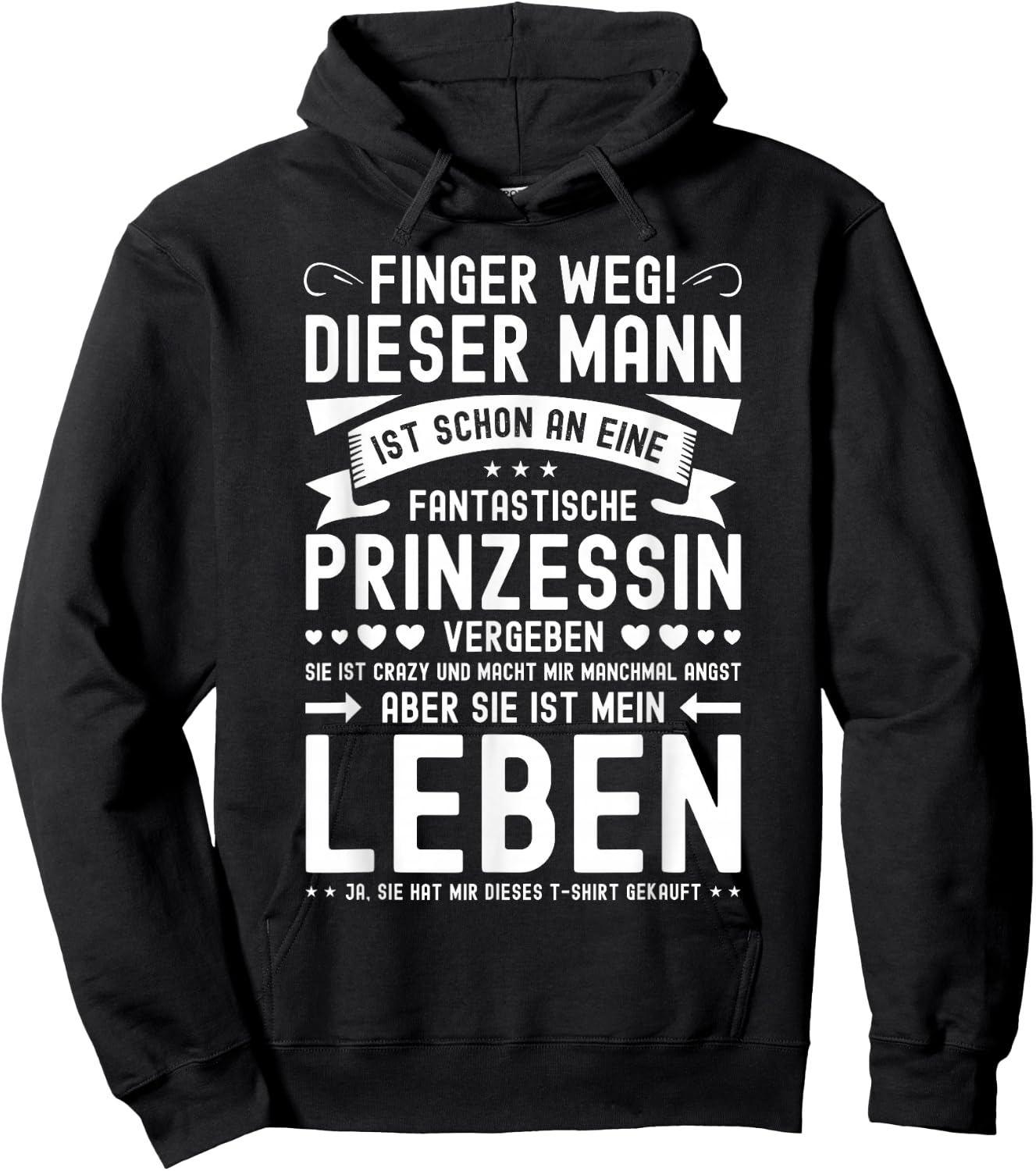 Finger Weg Dieser Mann Ist Vergeben - Partner Mann , black Hoodie - Hoodie | Black