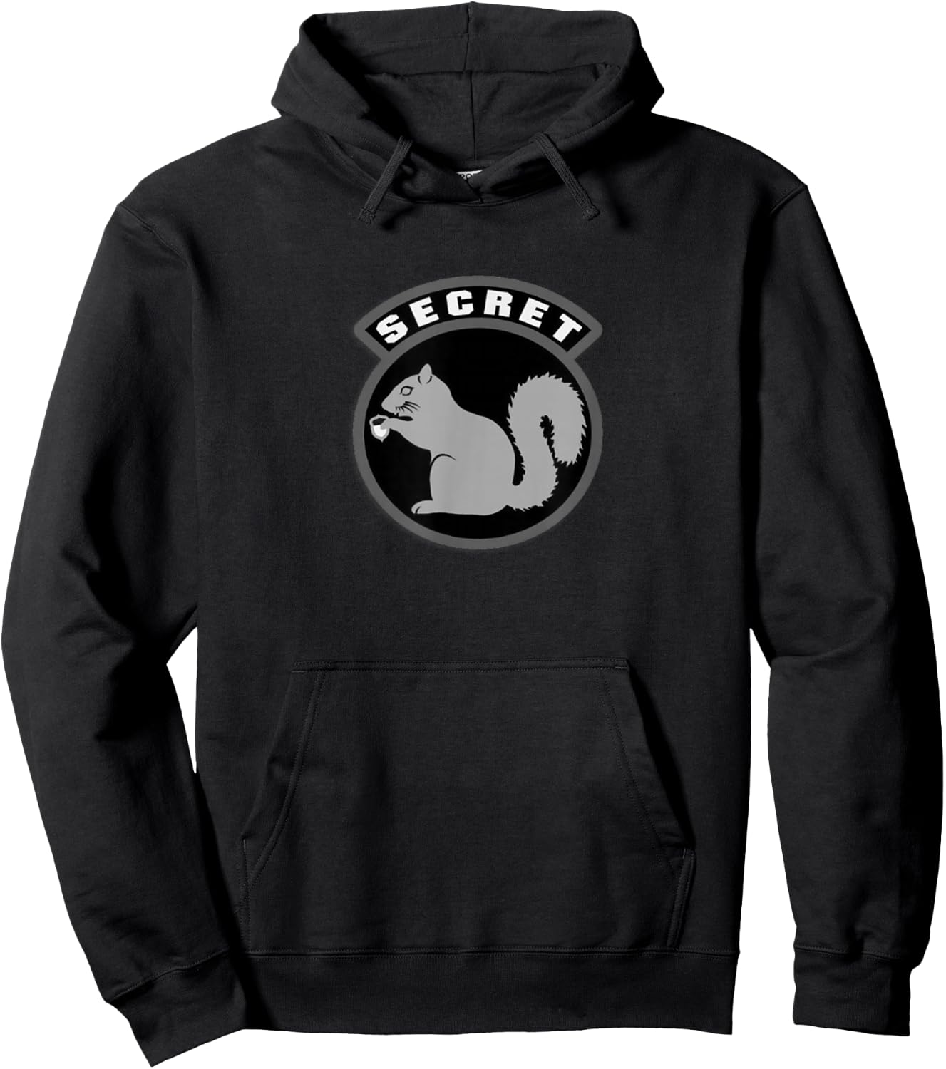 Secret Squirrel Military Intelligence USAF Patch Hoodie - Hoodie | Black