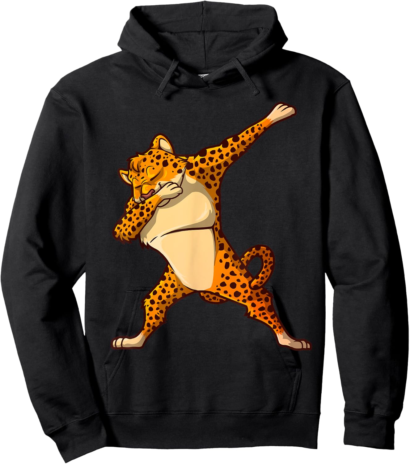 Funny Cheetah Dance For Kids Boys Girls Dabbing Cheetah Cat Hoodie - Hoodie | Black