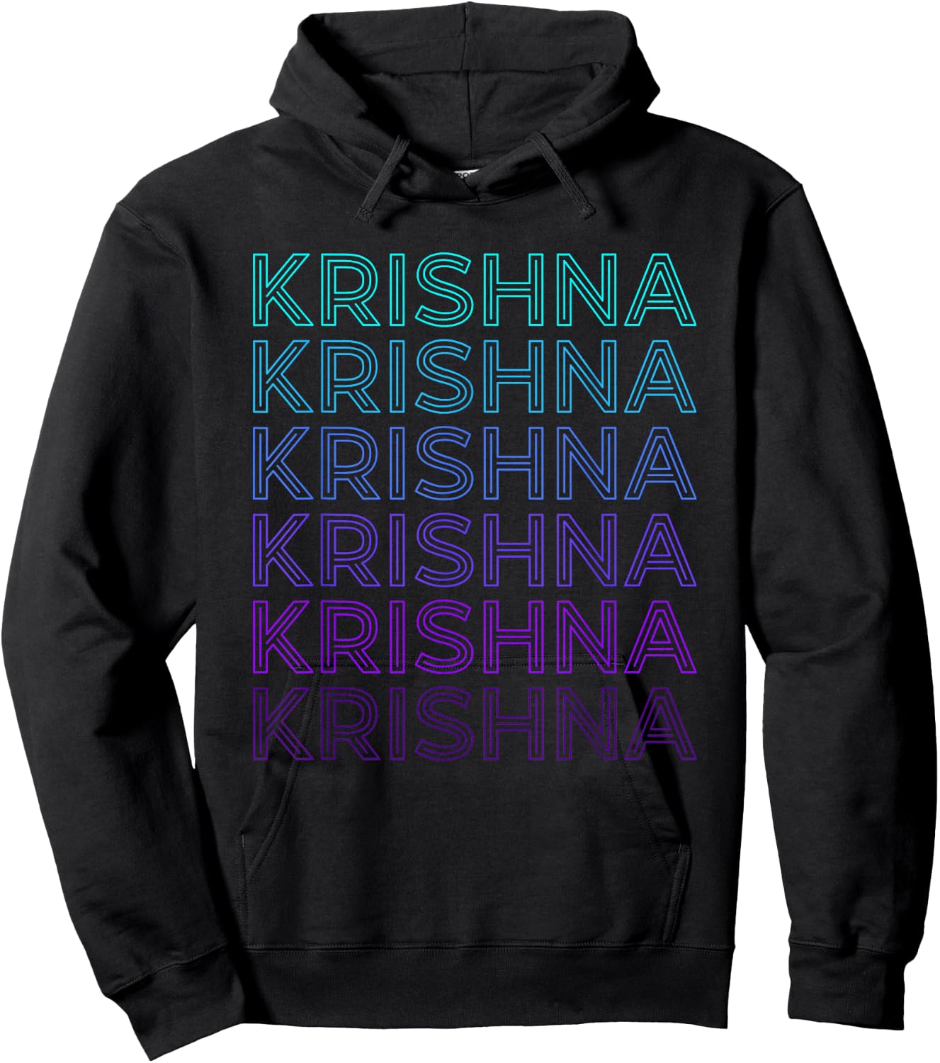 Krishna Hindu God Mythology Hinduism Retro Hoodie - Hoodie | Black