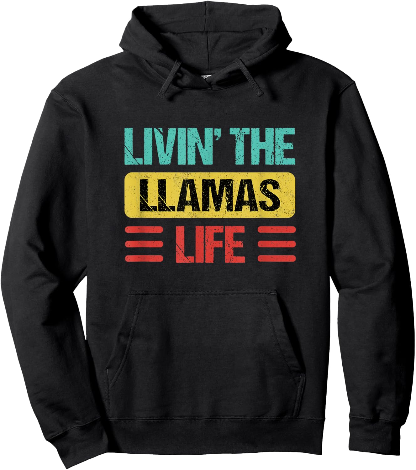 Llamas Name Hoodie - Hoodie | Black