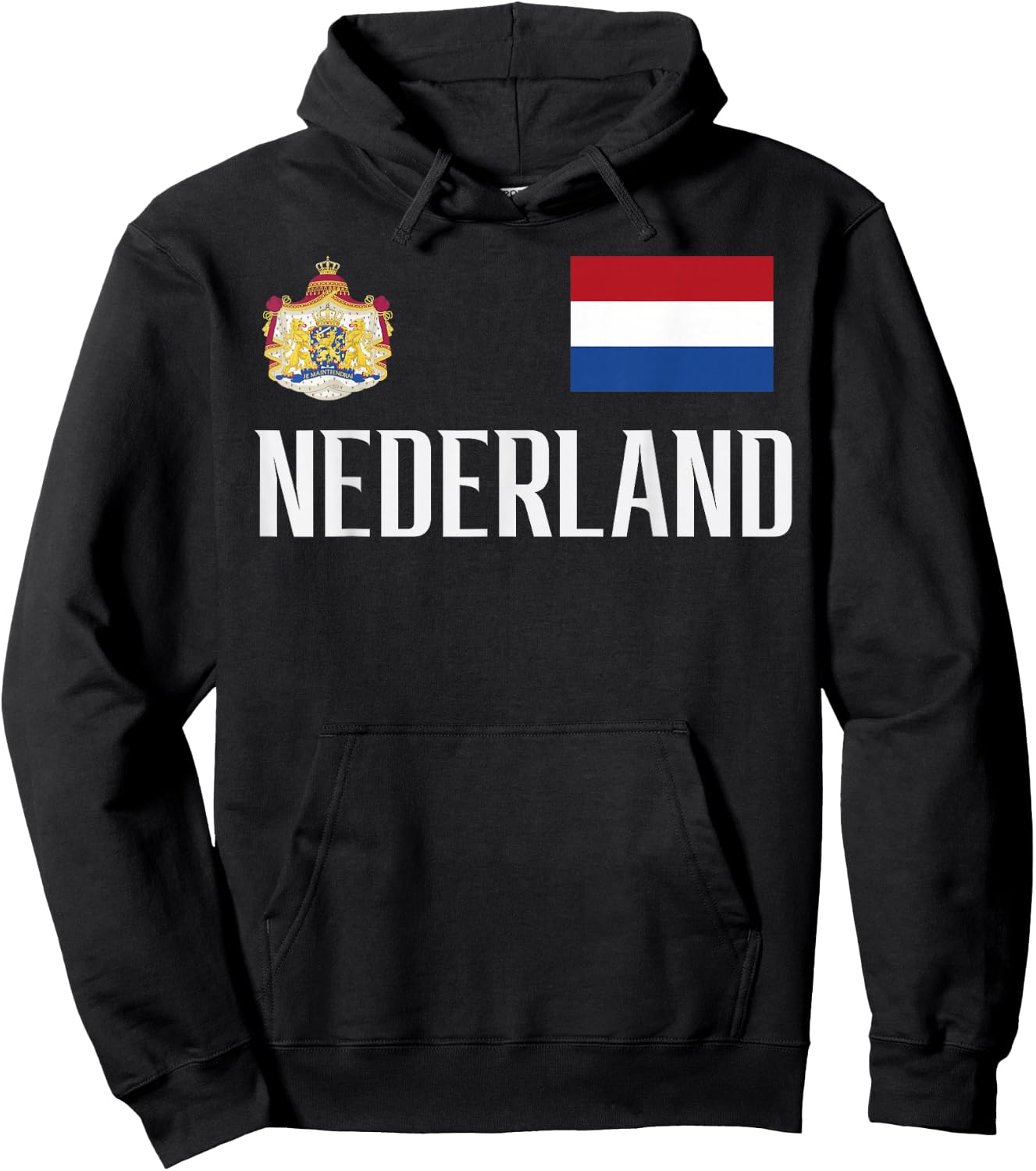 Netherlands Nederland Football Soccer Fan Men Women Kids Hoodie - Hoodie | Black