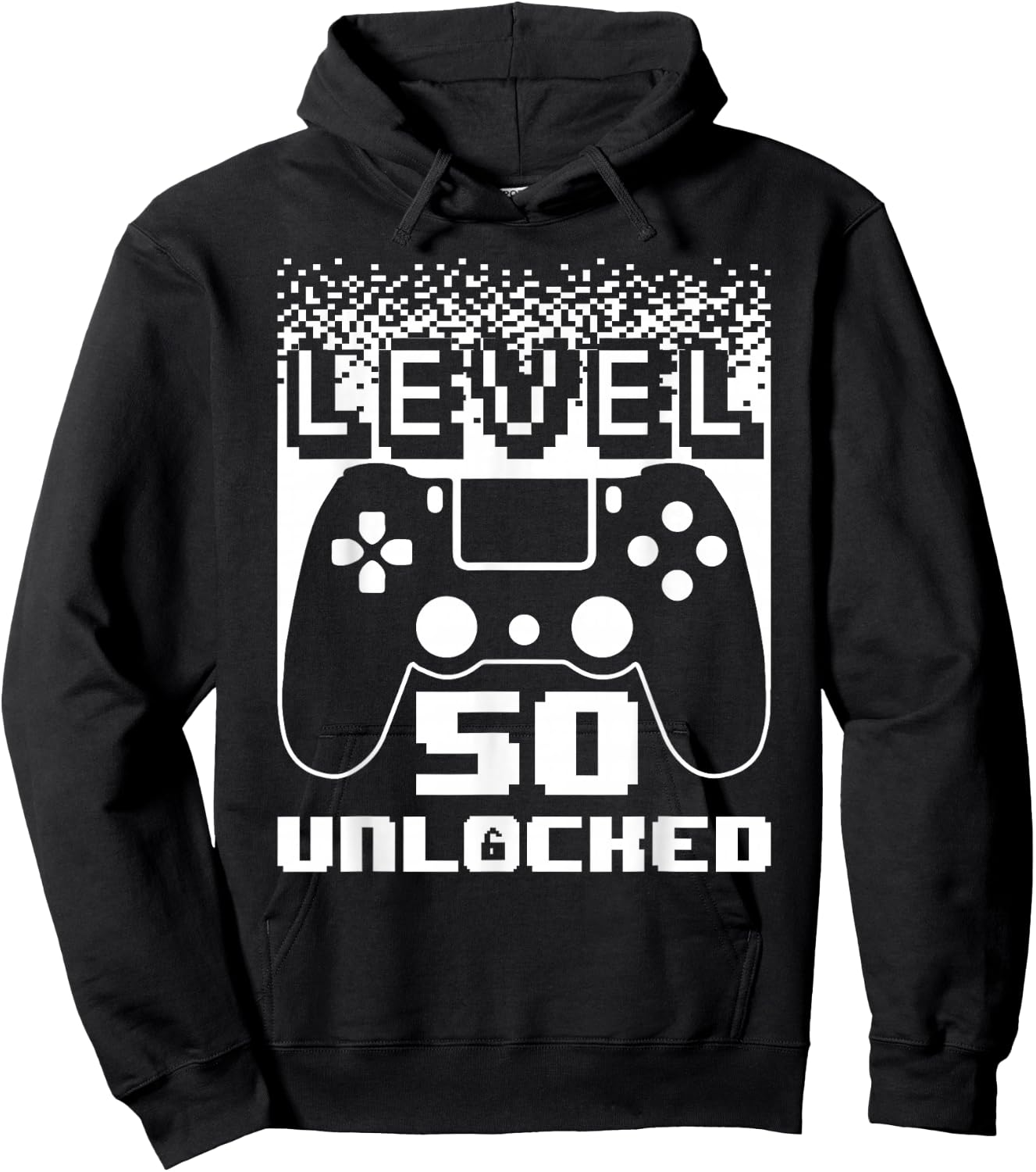 50th Birthday Level 50 Unlocked Gamer 50 Year Old Hoodie - Hoodie | Black