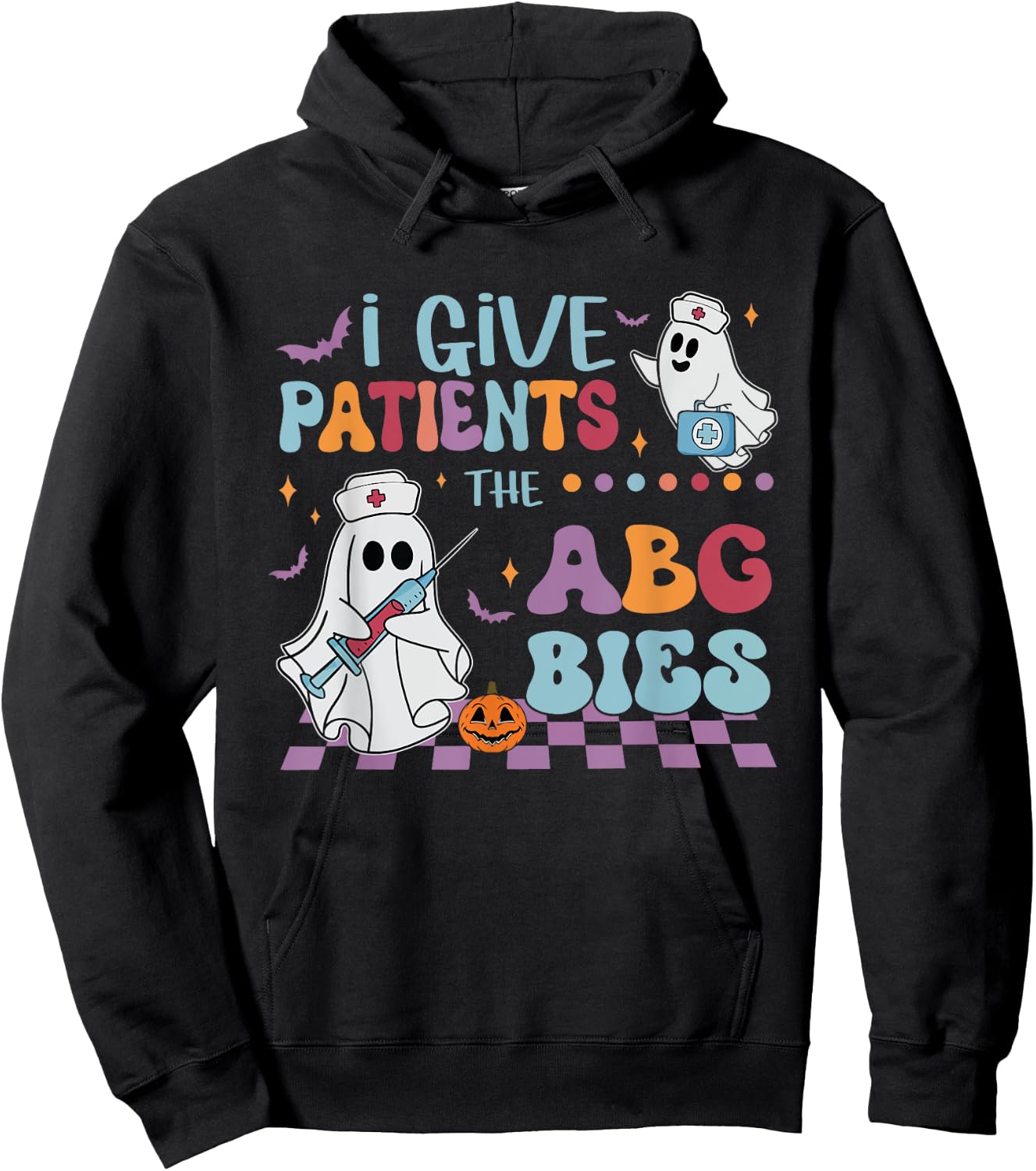 I Give Patients The ABG Bies Halloween Respiratory Therapist Hoodie - Hoodie | Black