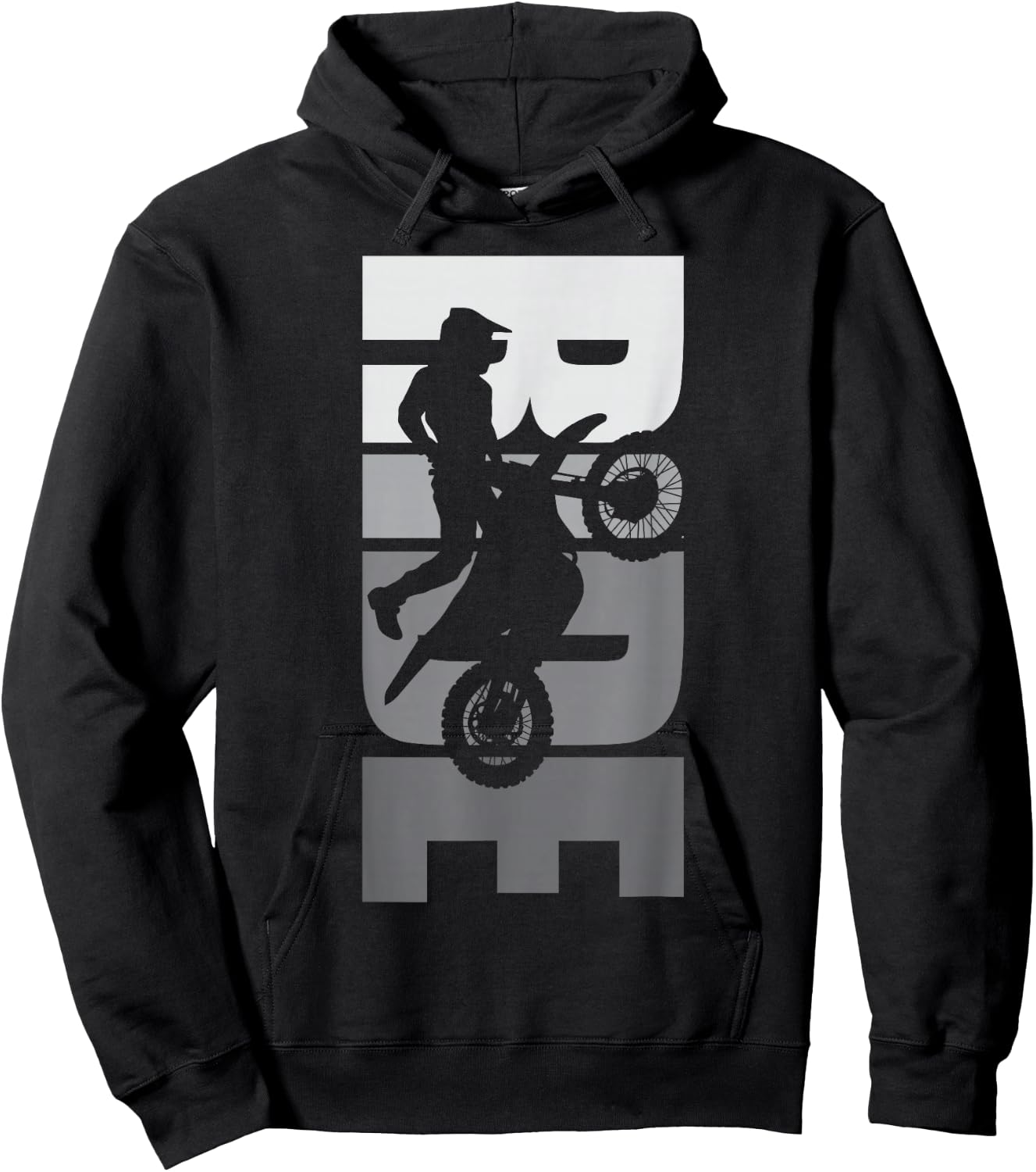 Ride Dirt Bike Motocross Motorcycle MX Offroad Life Passion , black Hoodie - Hoodie | Black