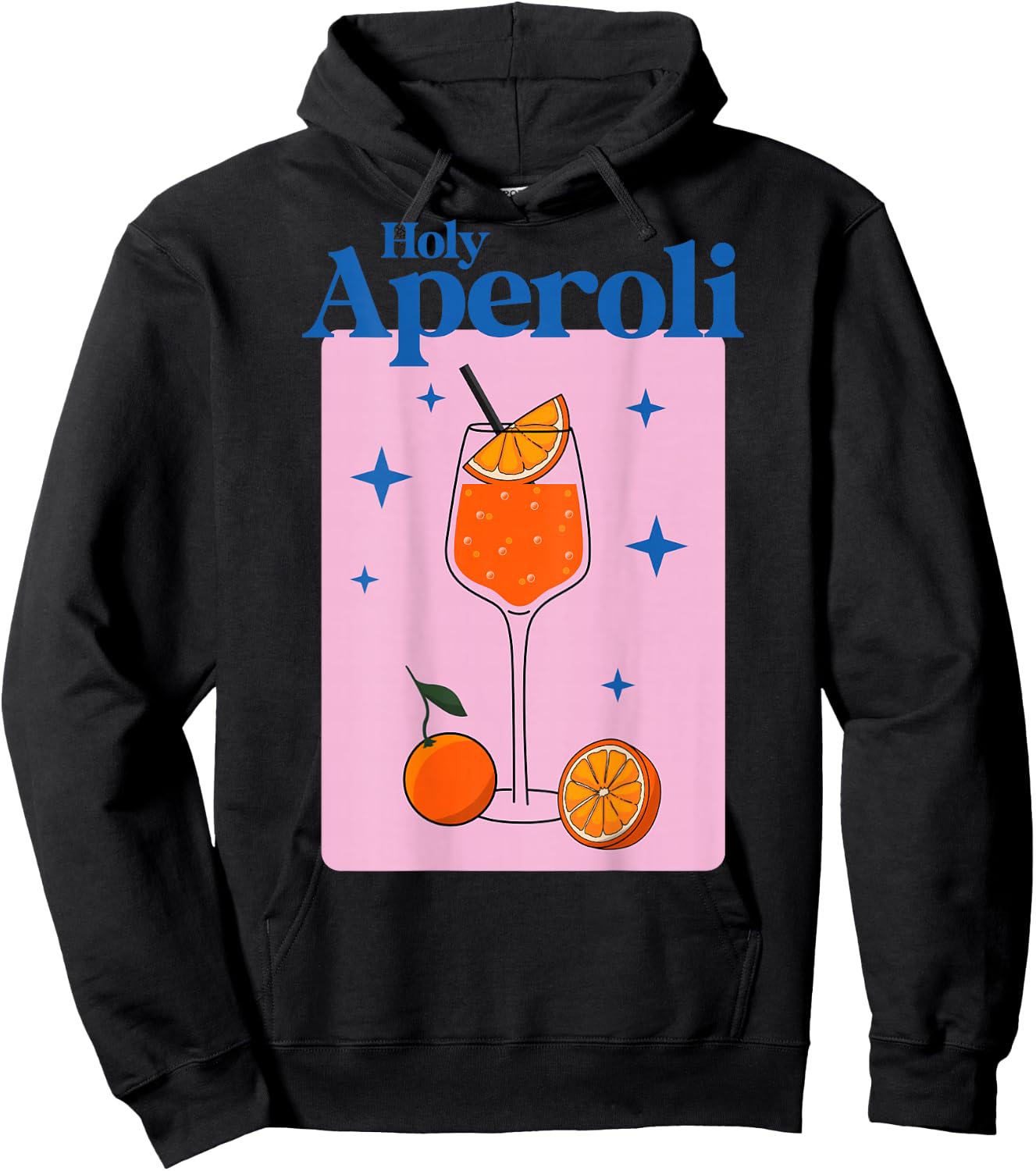 HOLY APEROLI X HALLÖCHEN APEROLI APEROLY SPRITZ STARS , White Hoodie - Hoodie | Black