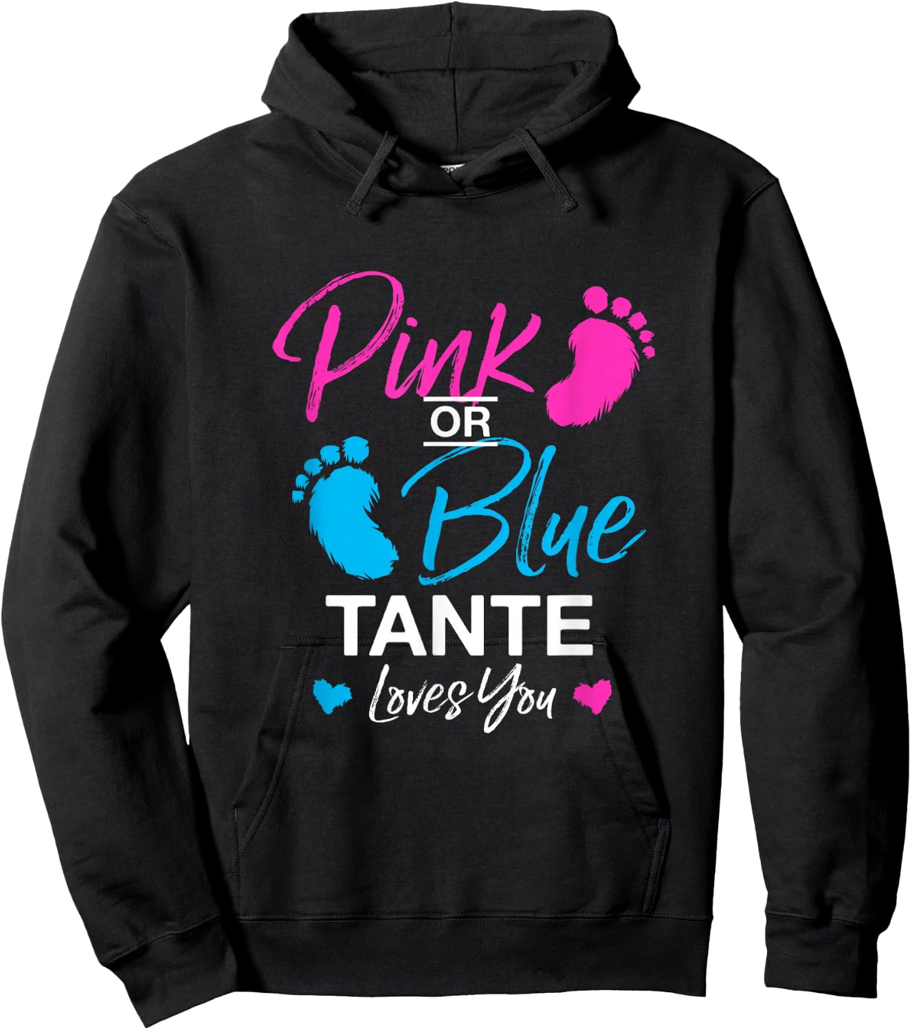 Gender Reveal Tante Babyparty Great-Tante Hoodie - Hoodie | Black