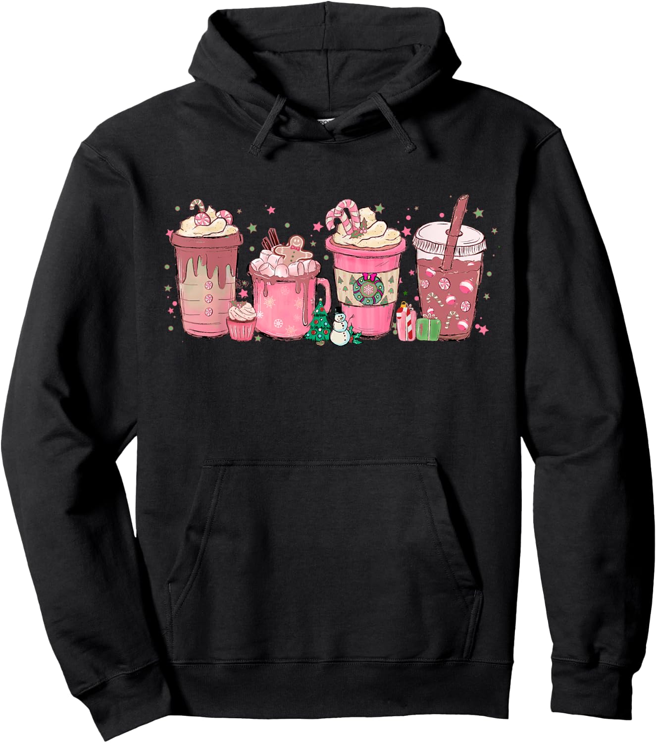 Coffee Lovers Christmas Coffee Hoodie - Hoodie | Black
