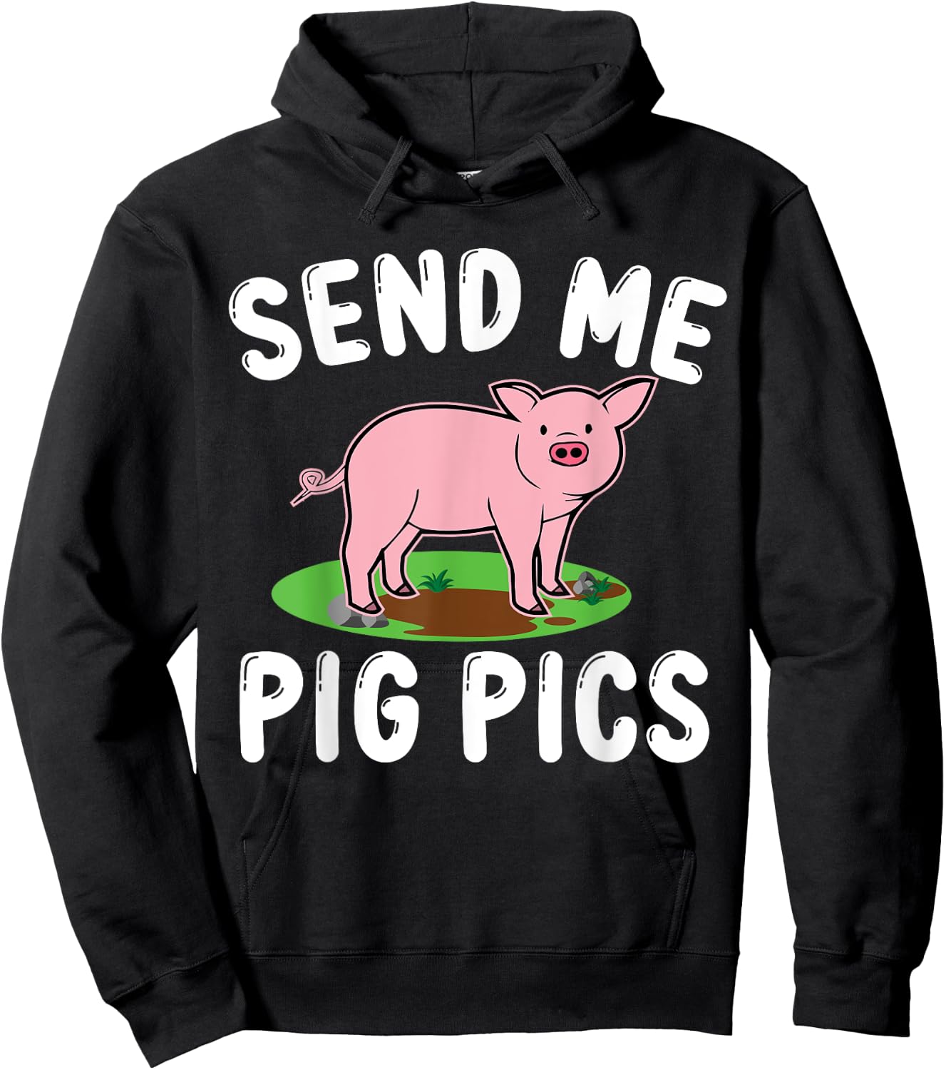 Send Me Pig Pics Hoodie - Hoodie | Black