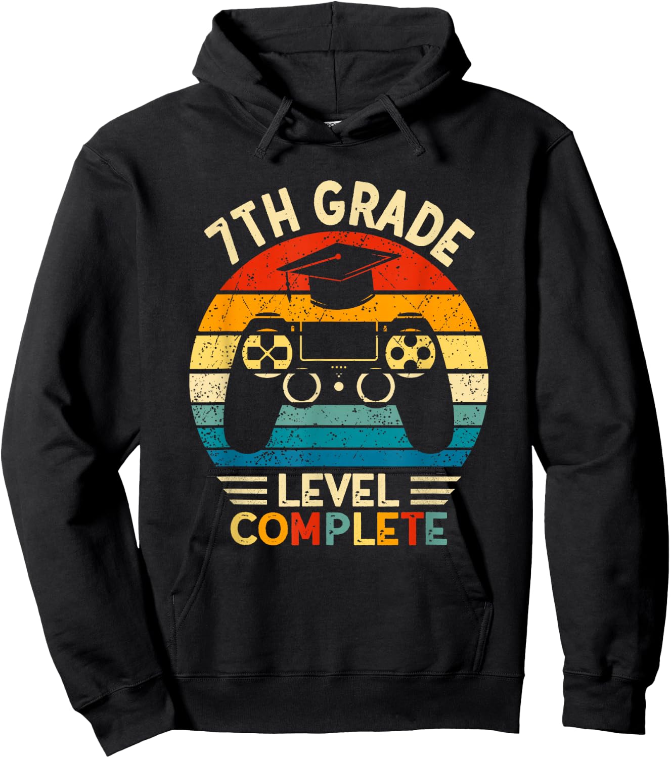 Seventh Grade Grad 2026 7th Grade Level Complete 2026 Hoodie - Hoodie | Black