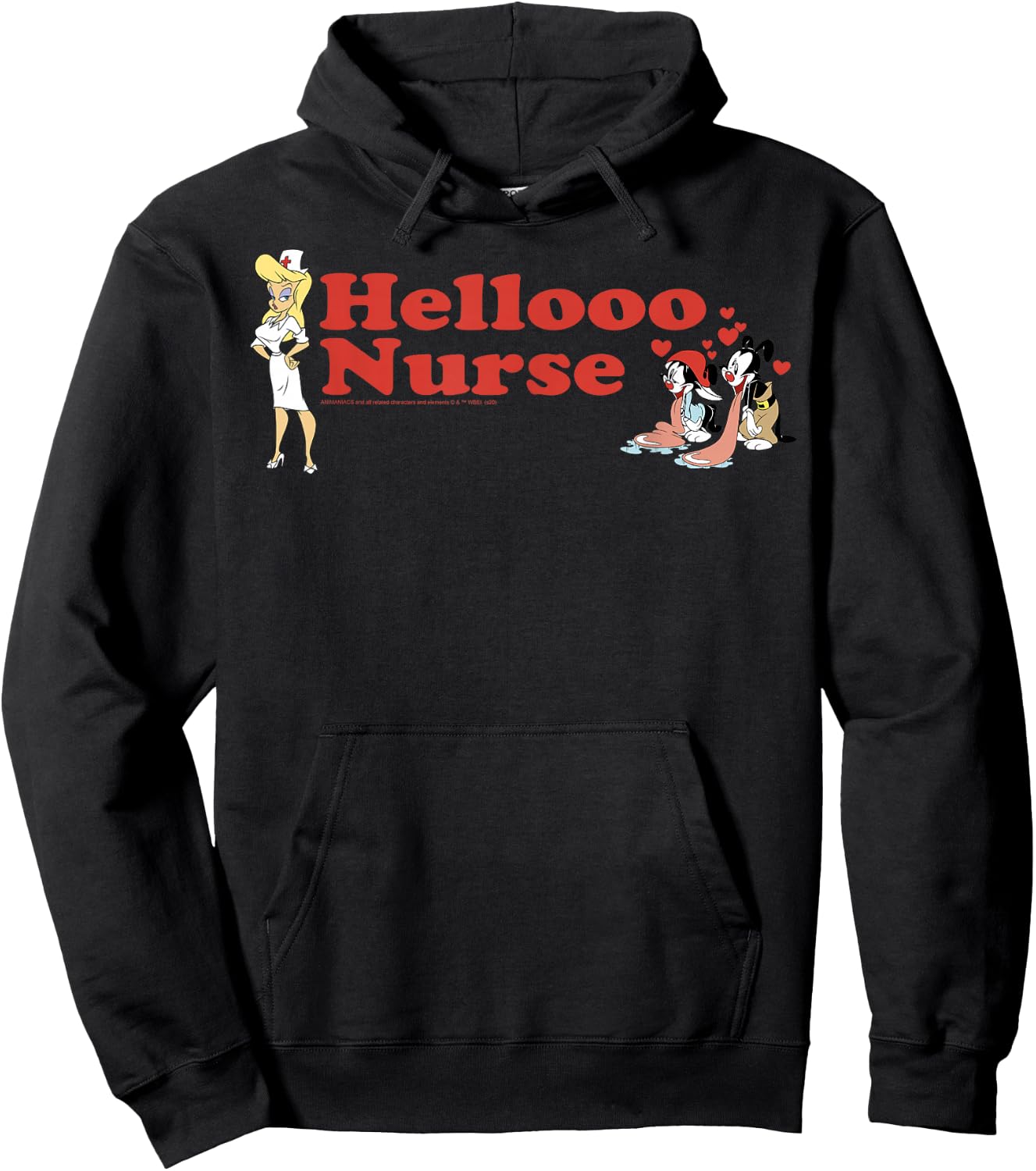 Animaniacs Group Shot Hellooo Nurse Hoodie - Hoodie | Black
