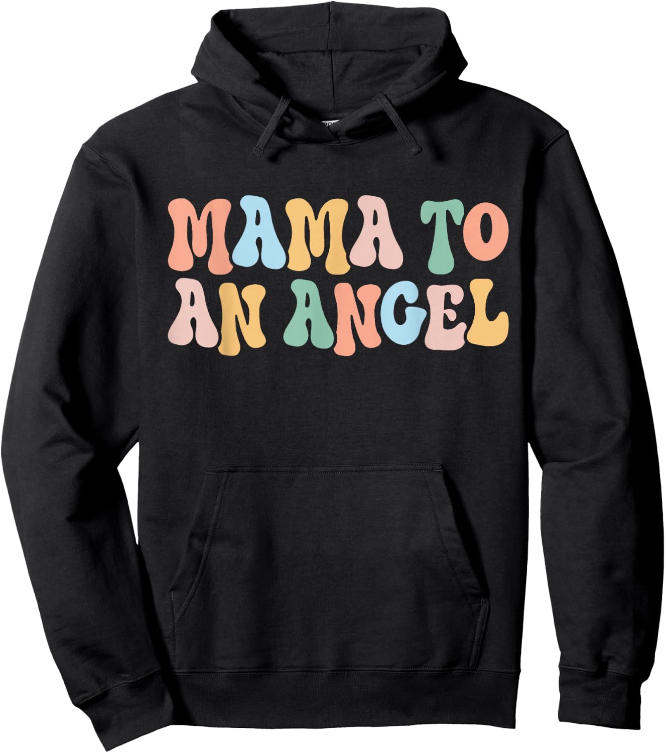 Mama to an Angel Mom Pregnancy and Infant Loss Awareness Hoodie - Hoodie | Black