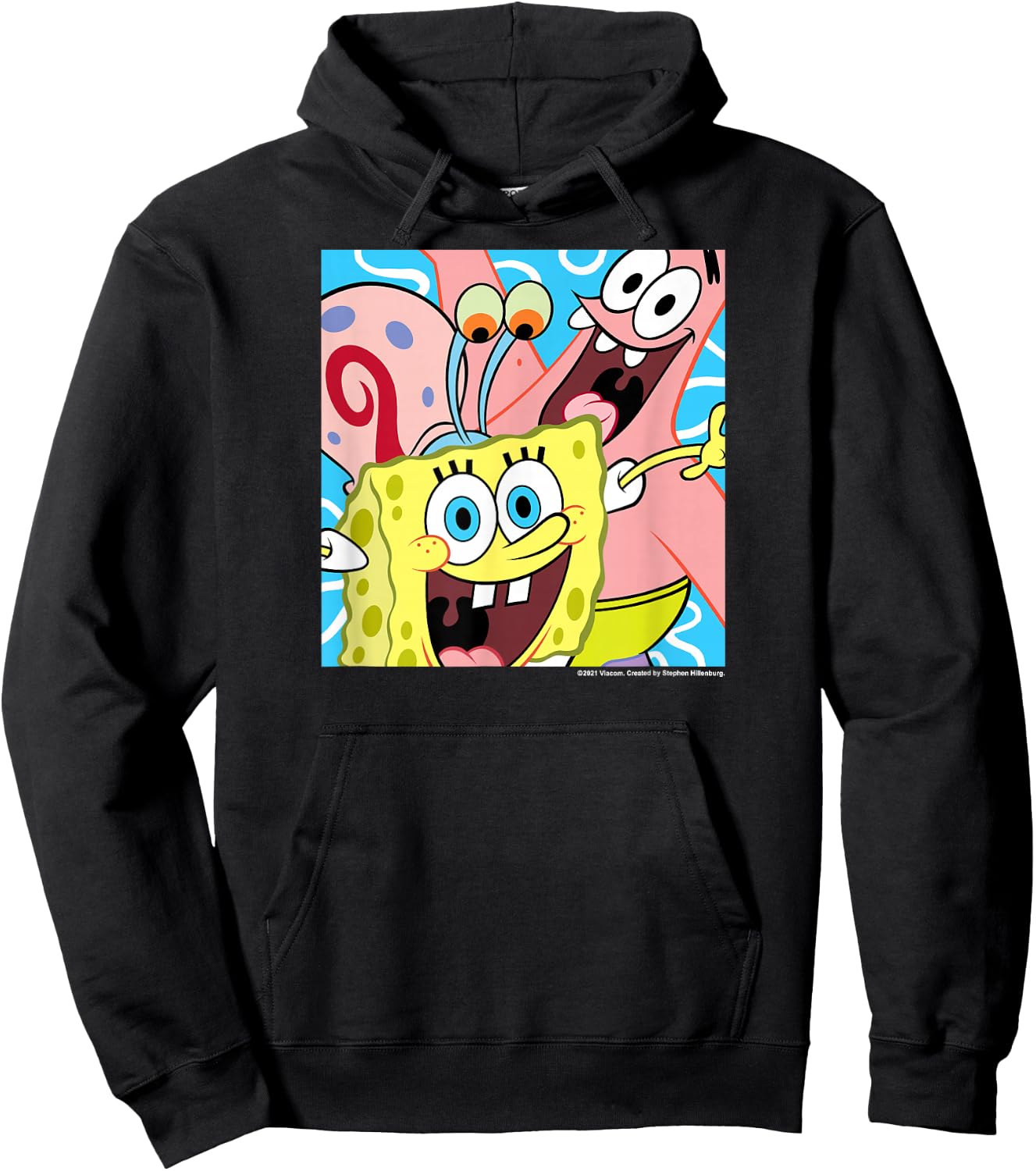 Spongebob Squarepants - Patrick Star and Gary the Snail Hoodie - Hoodie | Black
