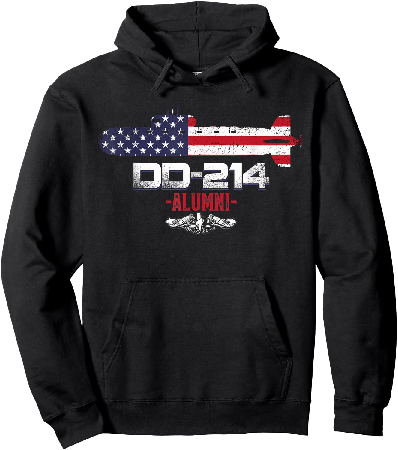 Submarine Veteran Military DD-214 Submarines Service Alumni Hoodie - Hoodie | Black