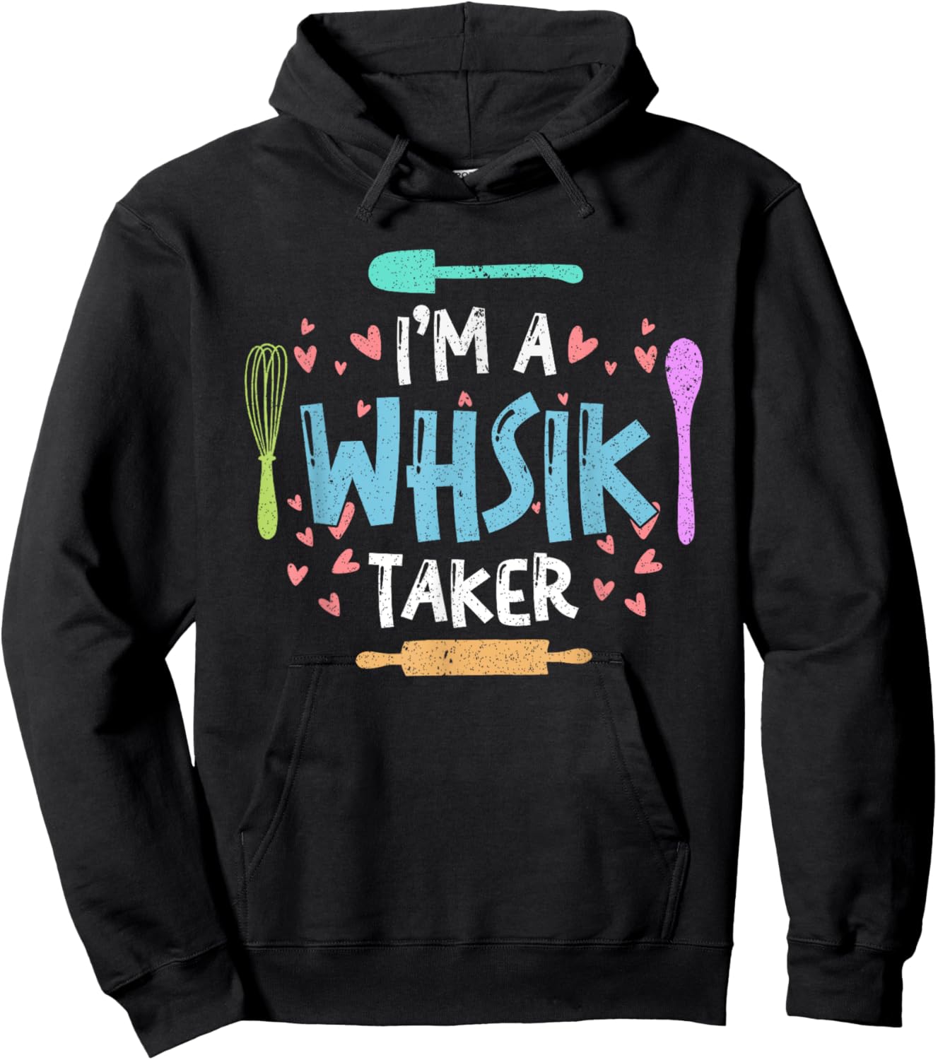 Whisk Taker Funny Cupcake & Cookie Baking Crew Love Bakers Hoodie - Hoodie | Black