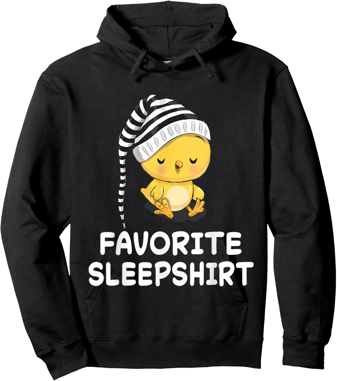 Chick and Chicken Sleepwear Pyjamas, Black, S Hoodie - Hoodie | Black