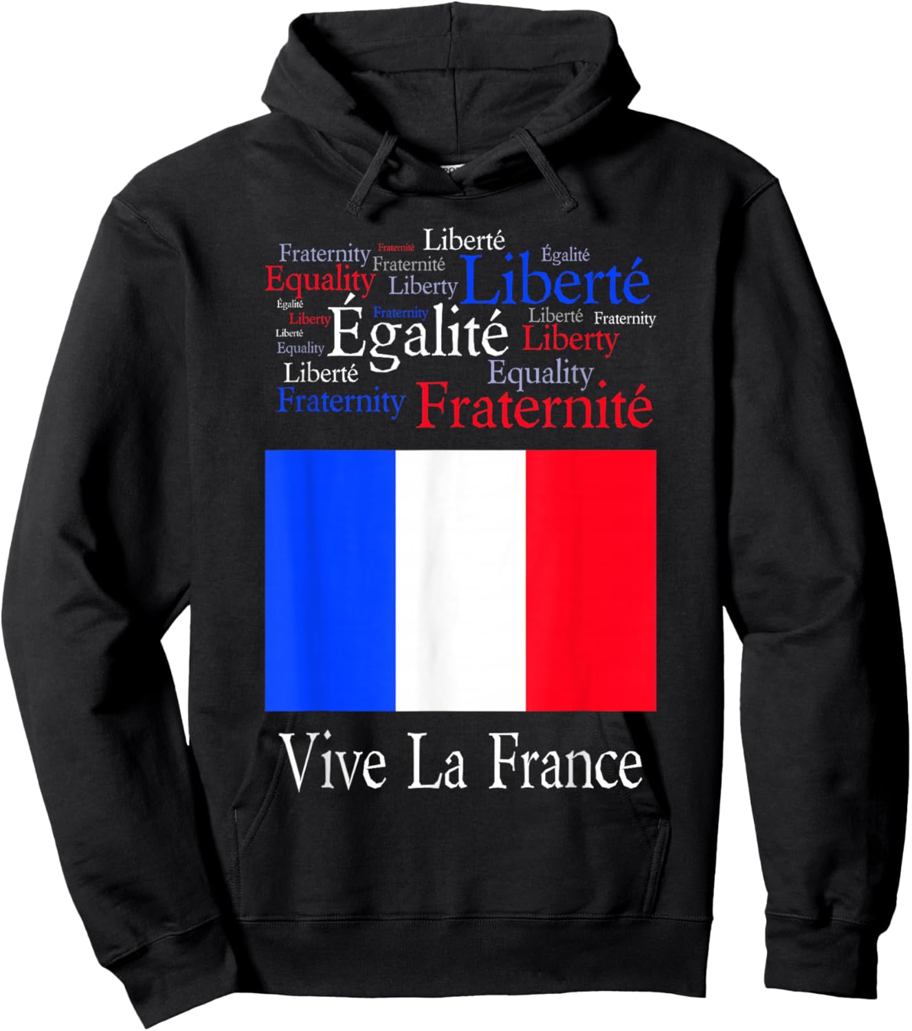 Vive La France Bastille Day Hoodie - Hoodie | Black