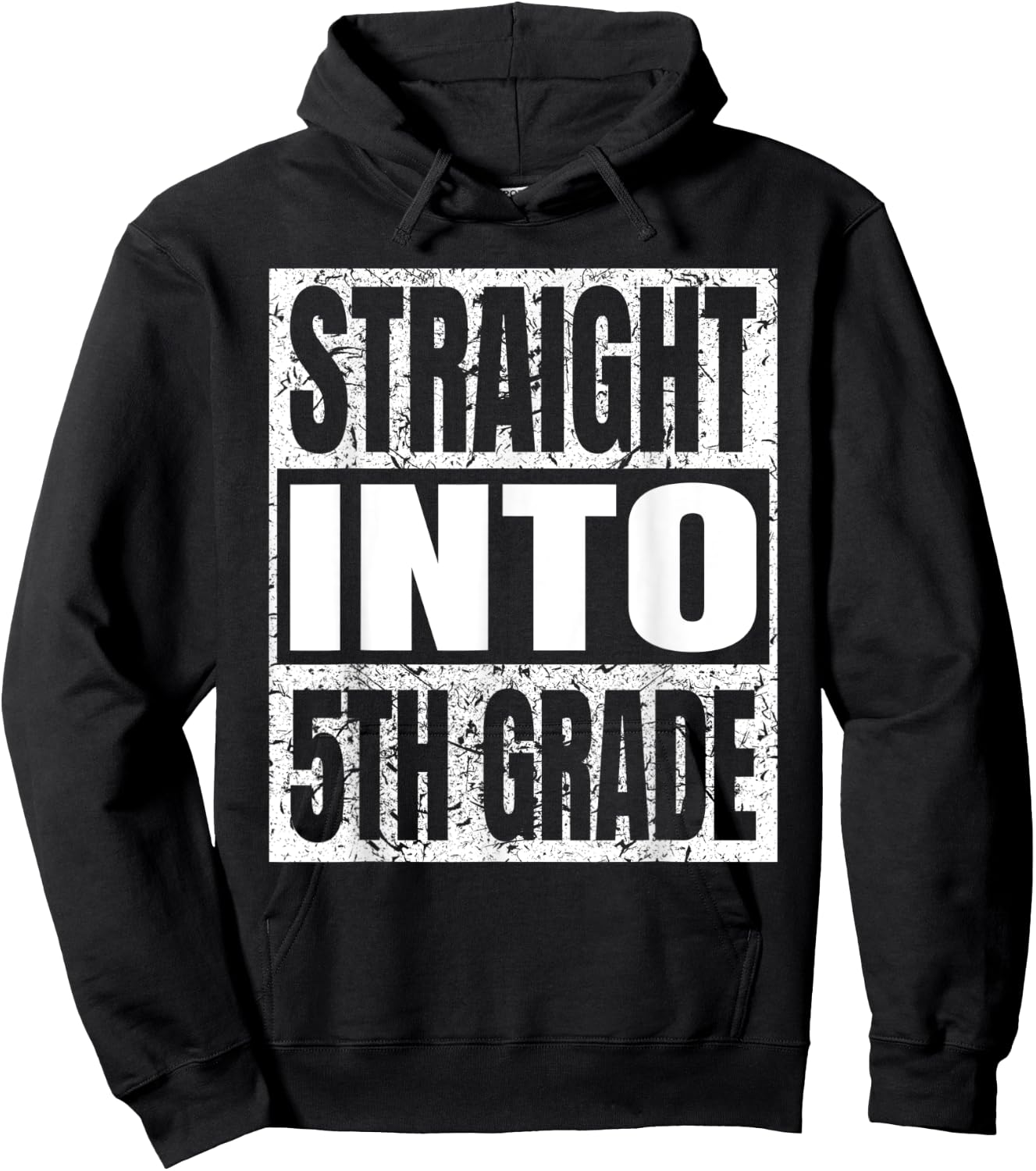 Straight Into 5th Grade Funny Back To School Fifth Grade Hoodie - Hoodie | Black