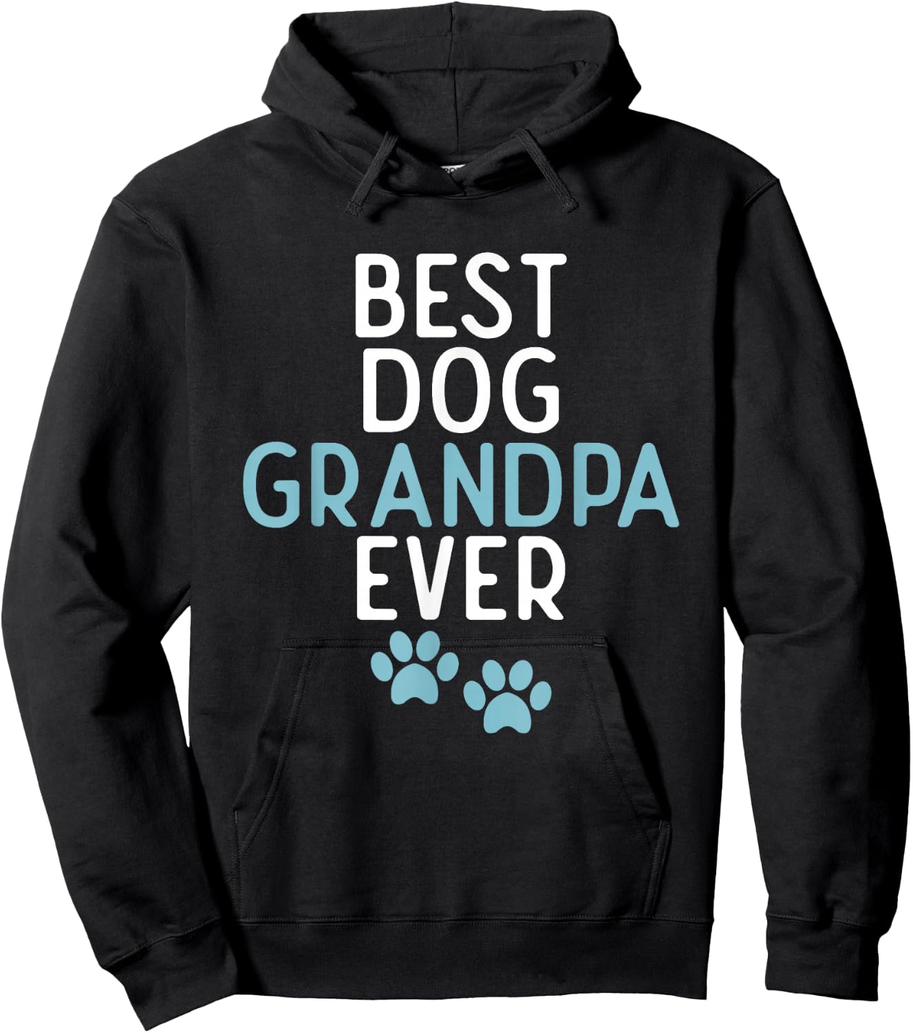 Best Dog Grandpa Ever Puppy Dog Lover Hoodie - Hoodie | Black