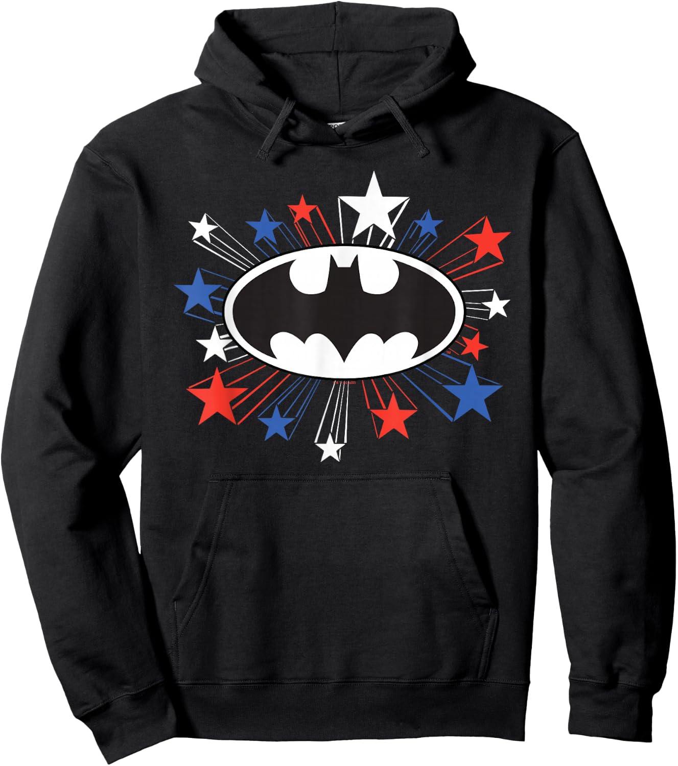 Batman Shooting Stars For 4th Of July Hoodie - Hoodie | Black