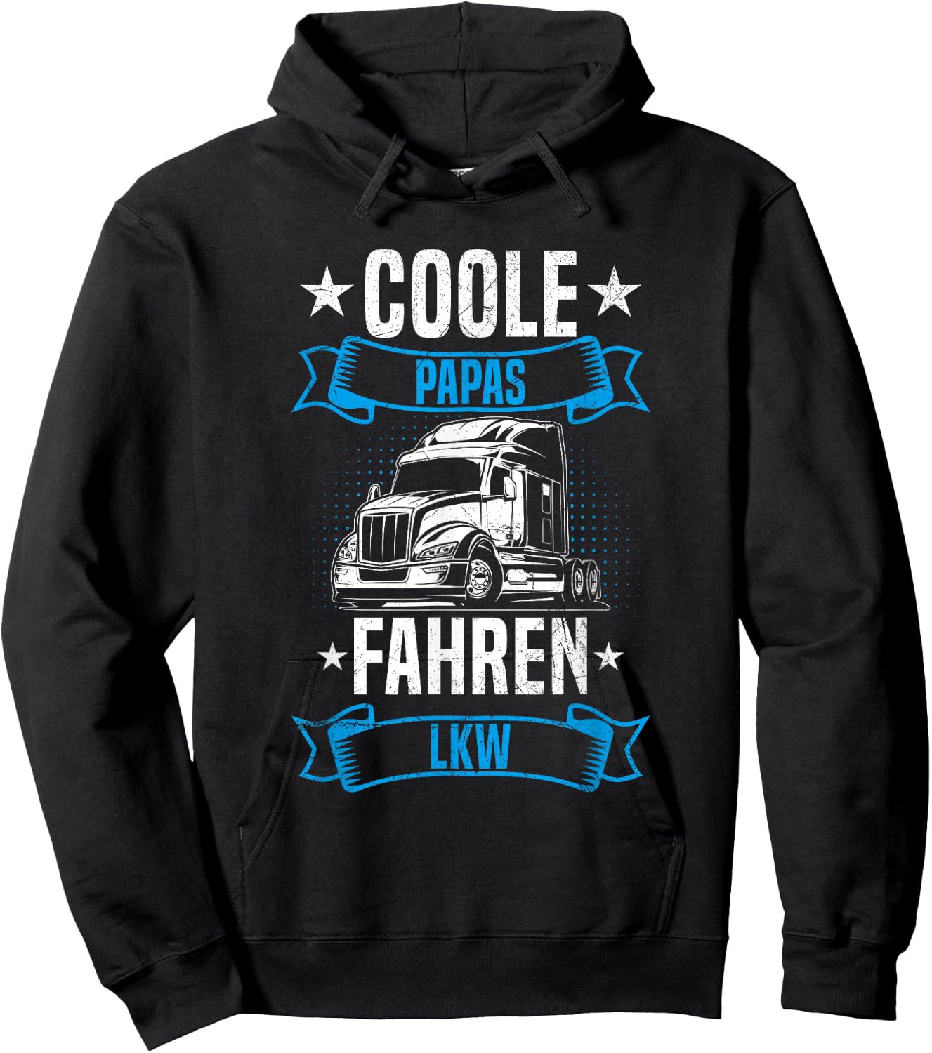 Coole Papas Fahren LKW Vater Trucker Fernfahrer Hoodie - Hoodie | Black